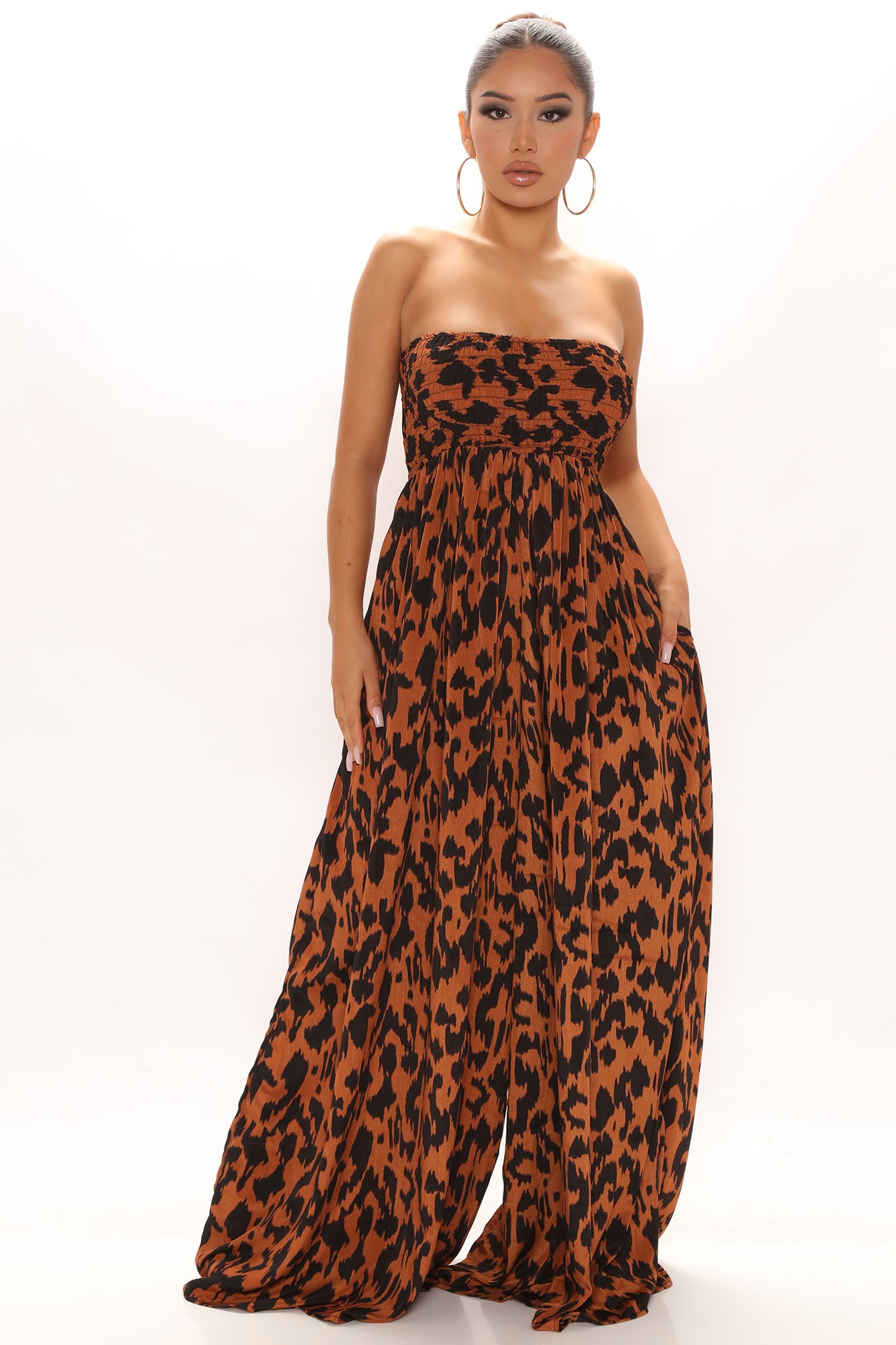 Summers In Capri Animal Jumpsuit