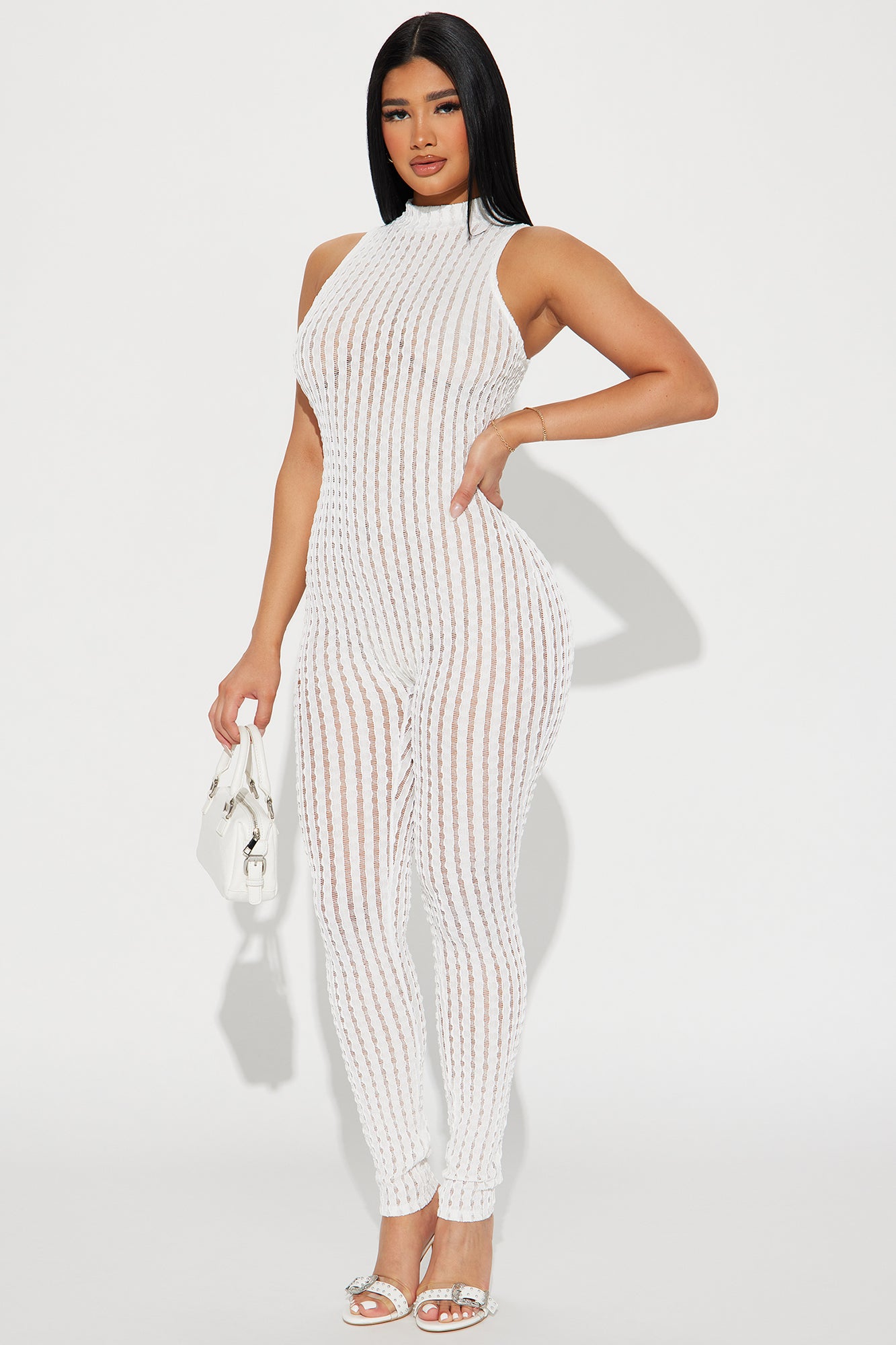 Full Moon Textured Jumpsuit