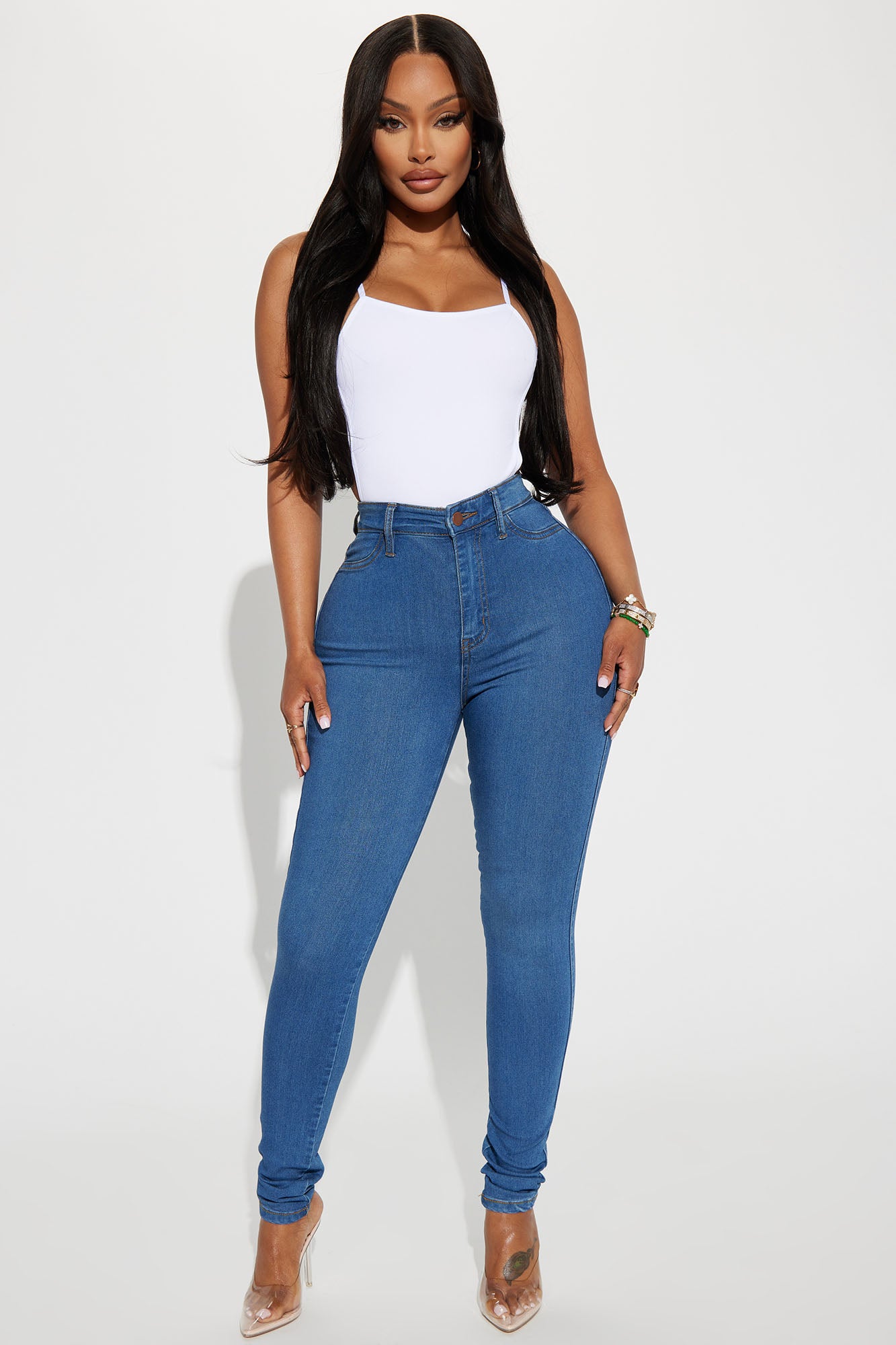 Classic High Waist Skinny Jeans