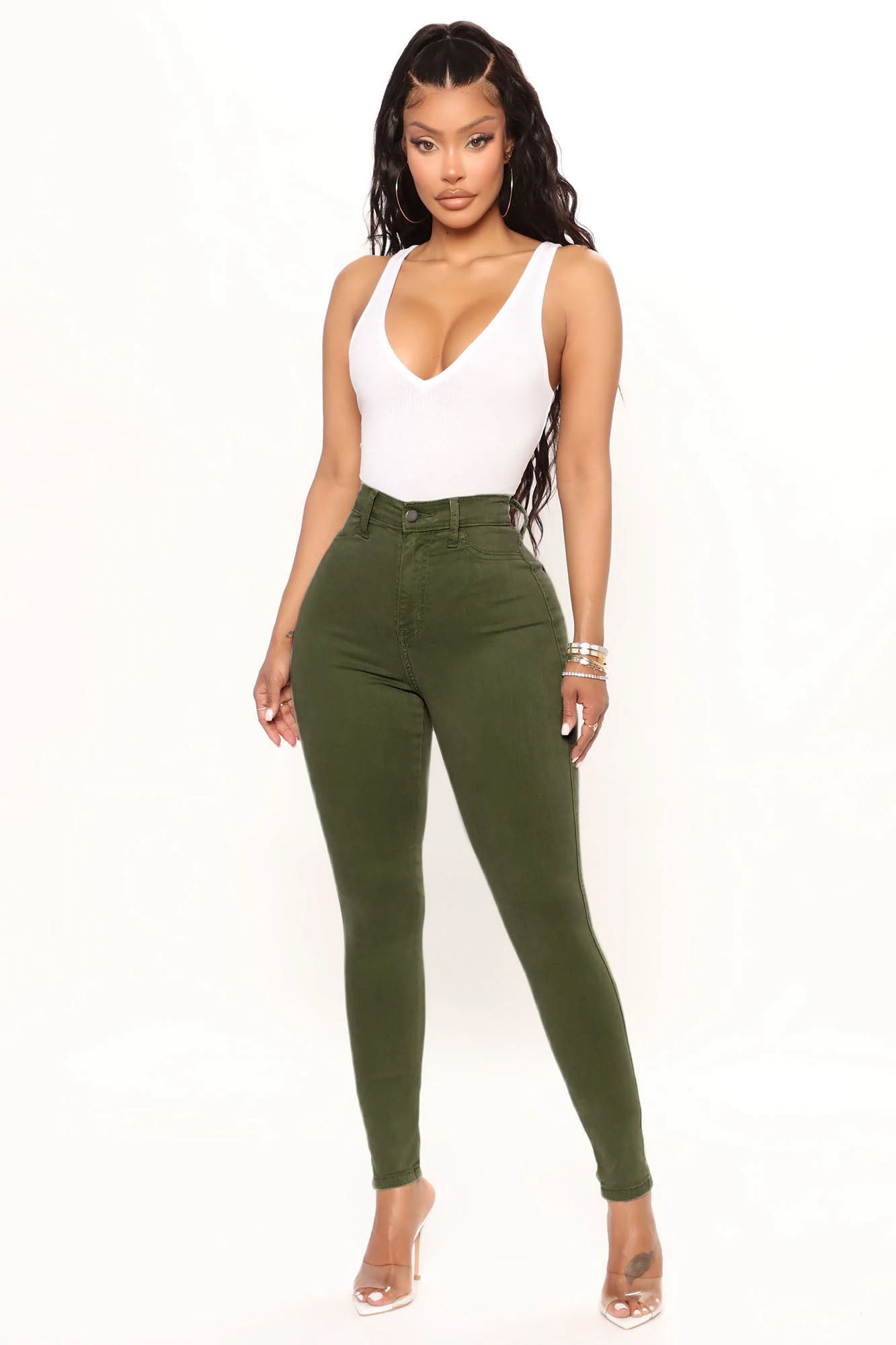 Classic High Waist Skinny Jeans