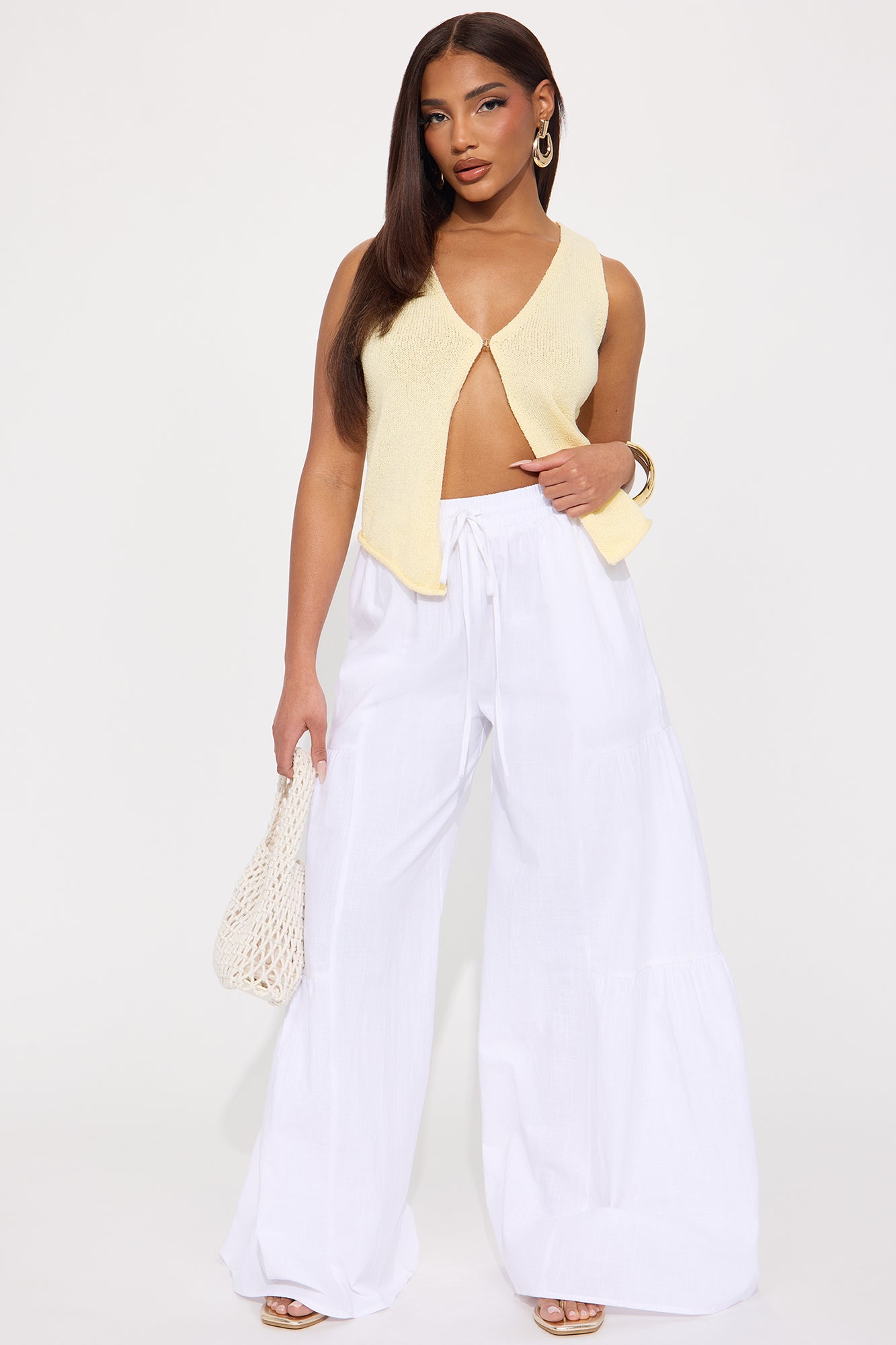 Sandra Linen Wide Leg Pant