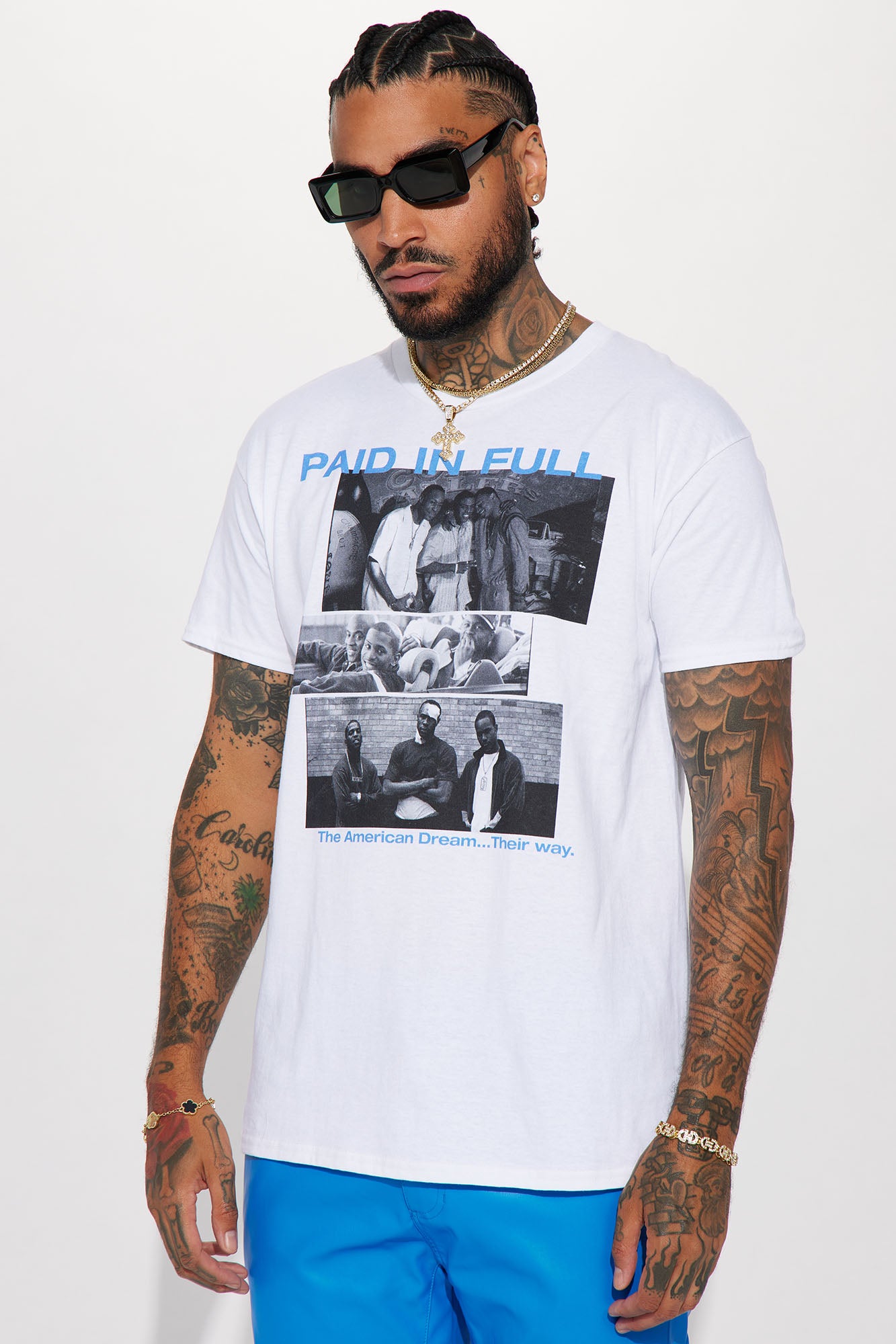 Paid In Full Panels Short Sleeve Tee