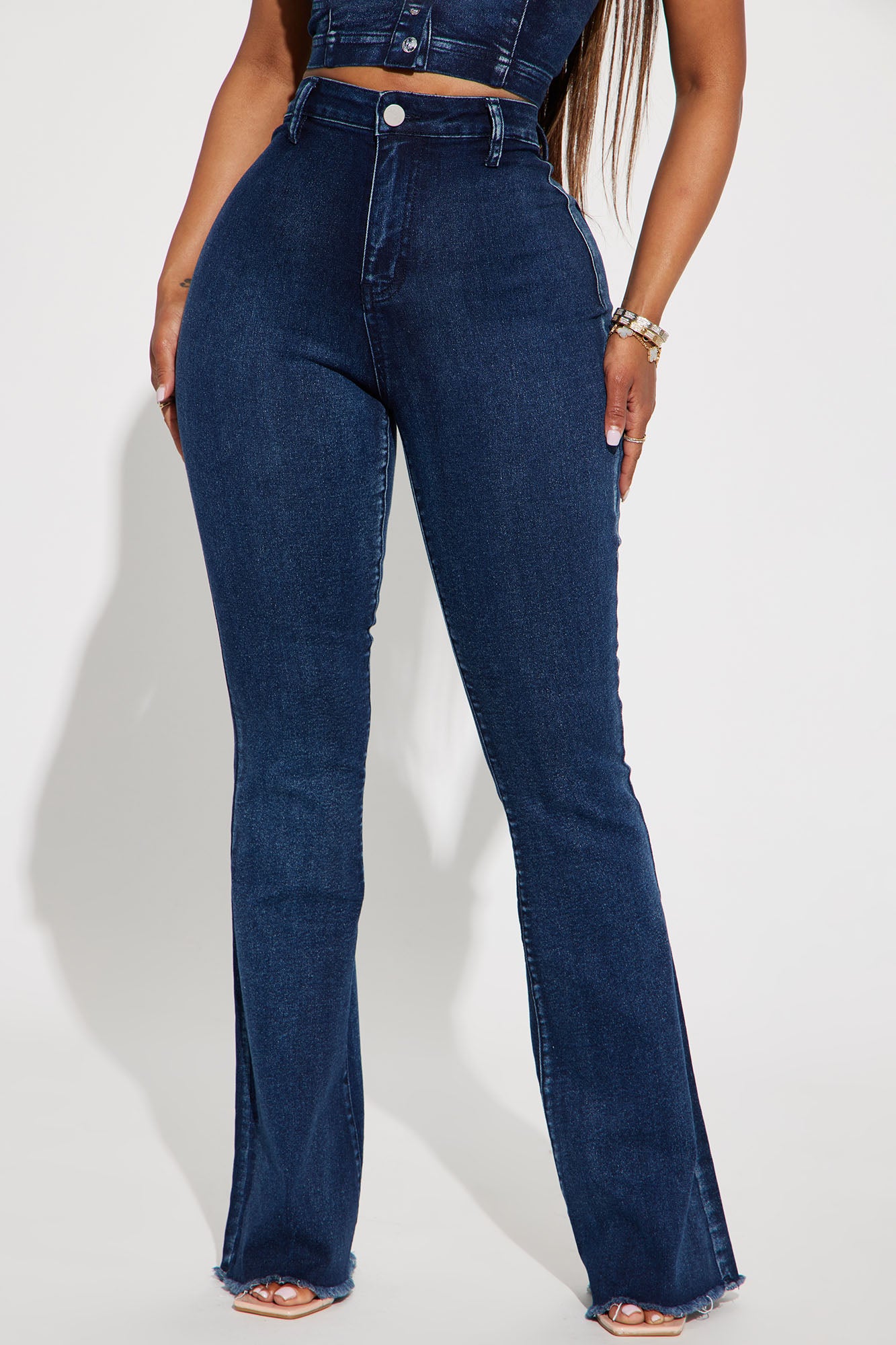 15 Minutes Of Fame High Waisted Flare Jeans