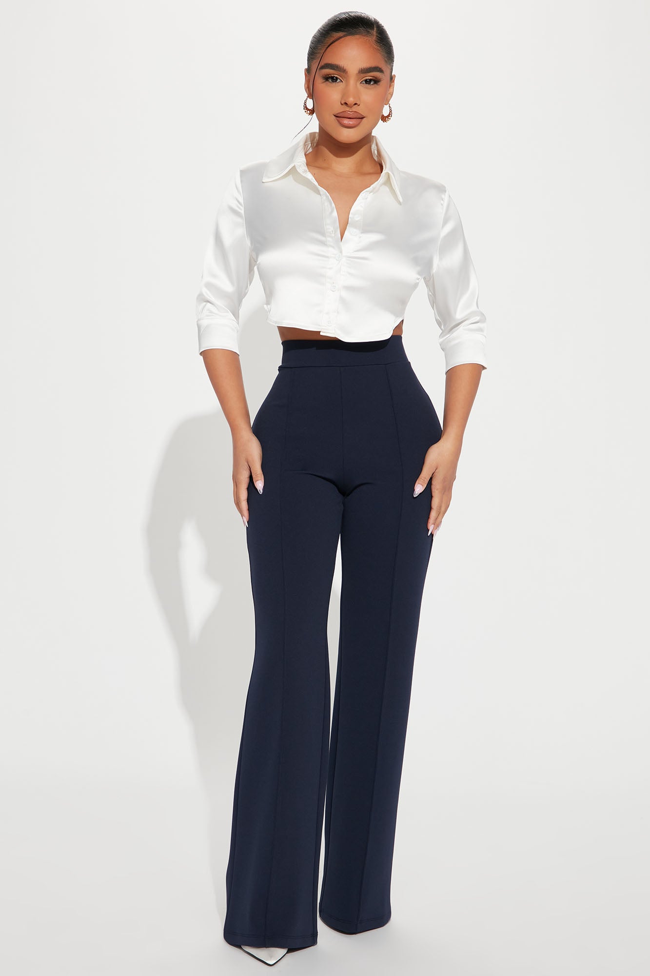 Petite Victoria High Waisted Dress Pants