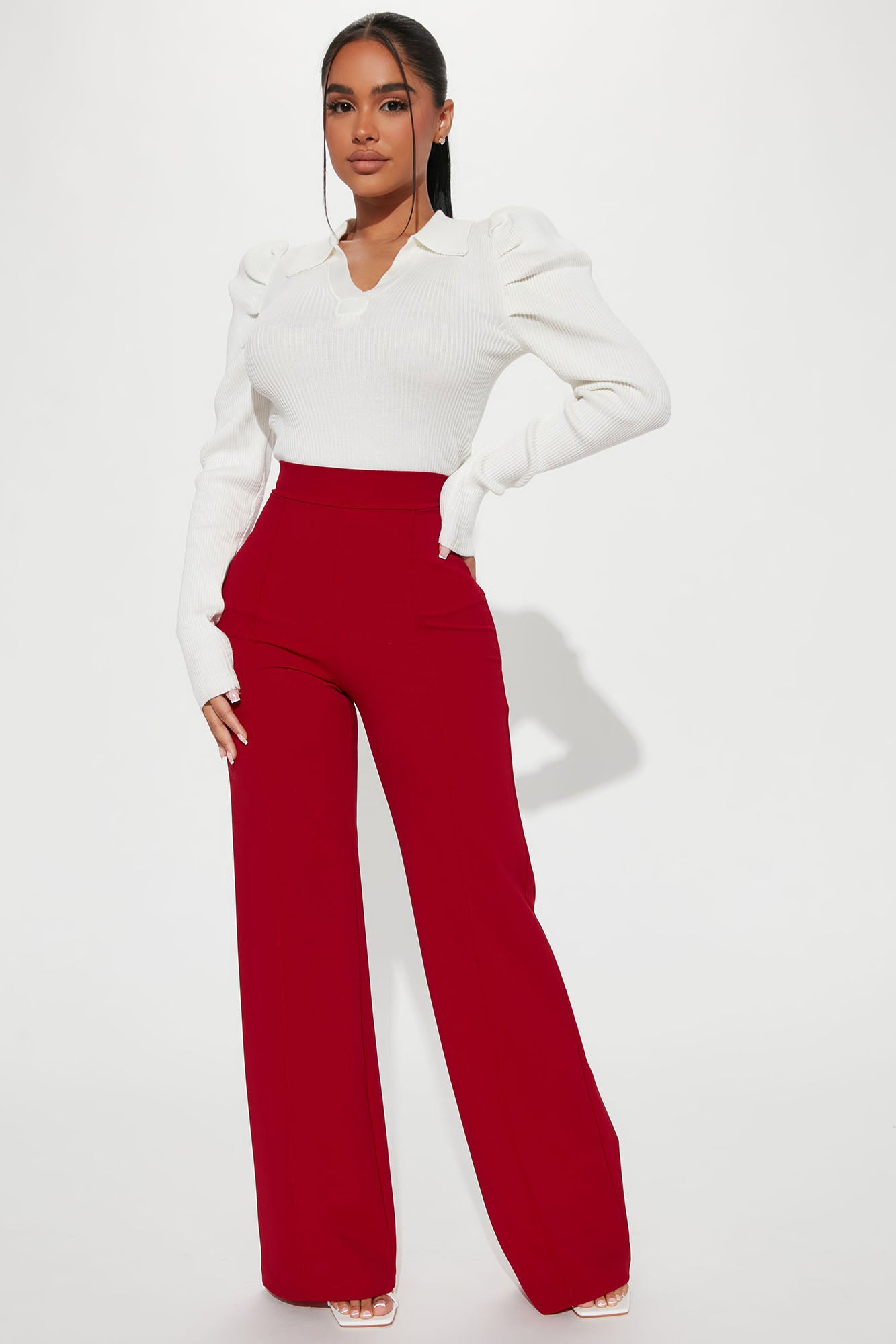 Petite Victoria High Waisted Dress Pants