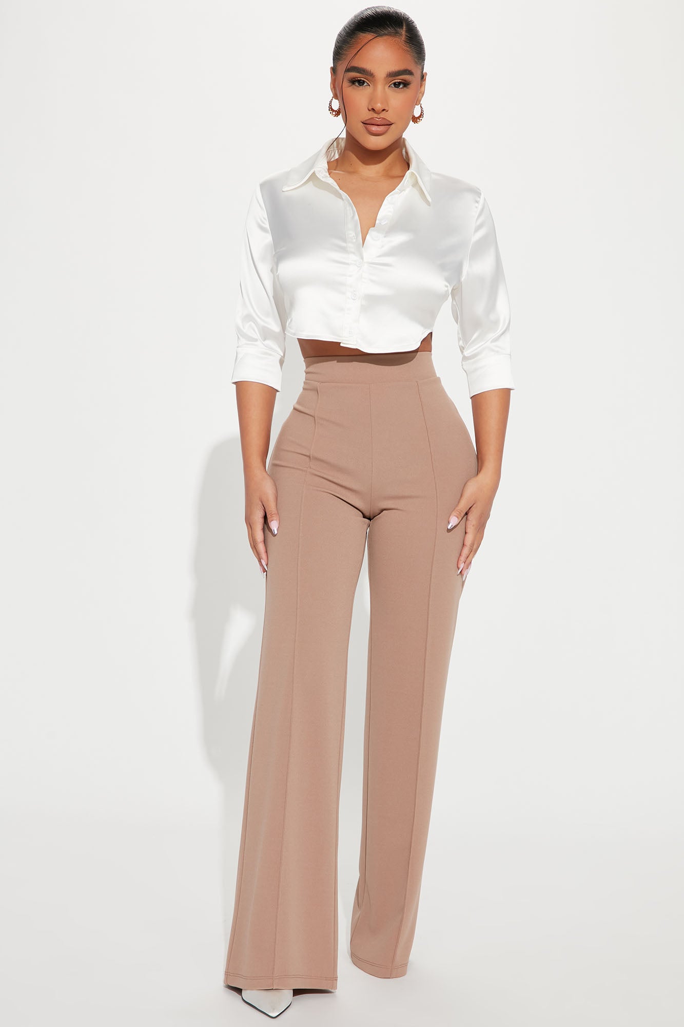 Petite Victoria High Waisted Dress Pants