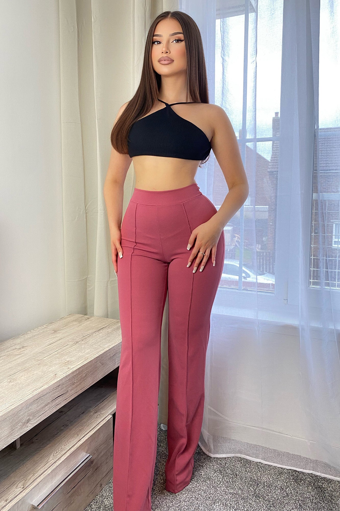 Victoria High Waisted Dress Pants