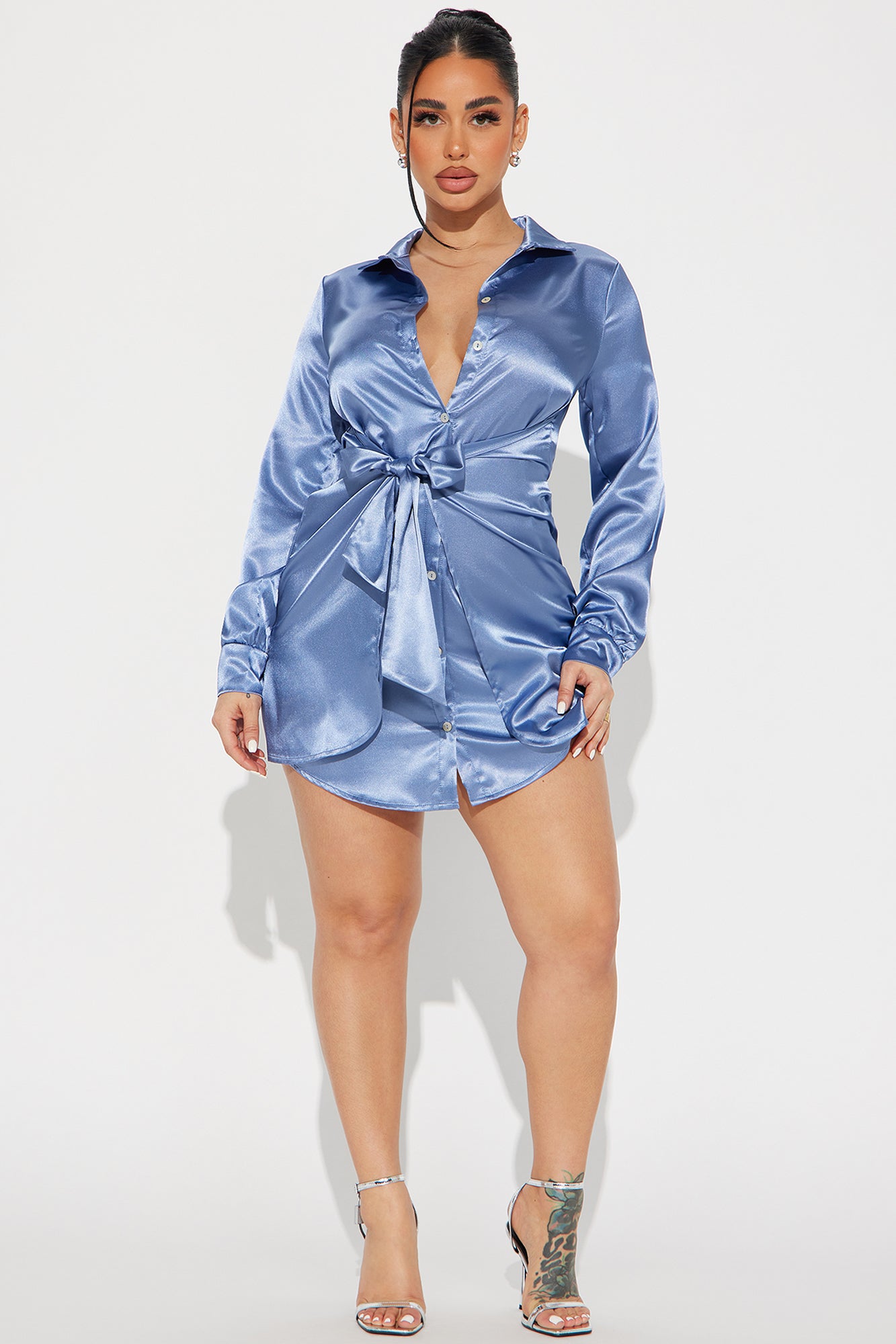 Jennifer Satin Mini Dress