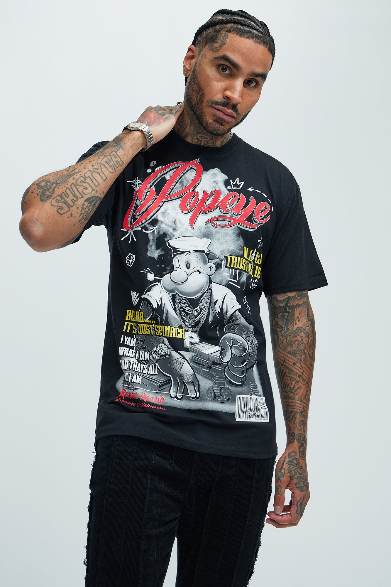 Popeye Pushin P Short Sleeve Tee