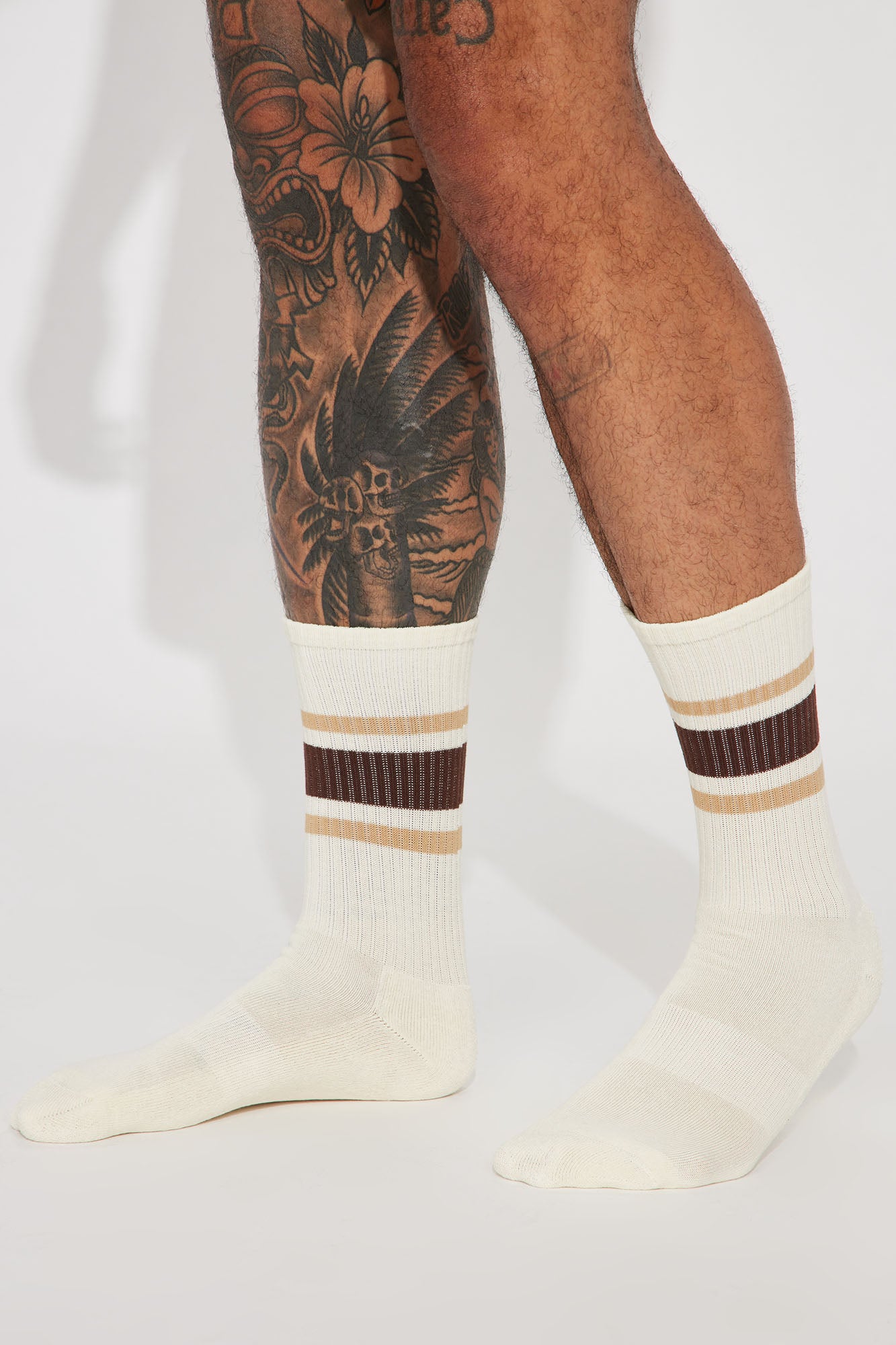 No Letting Go Stripe Socks