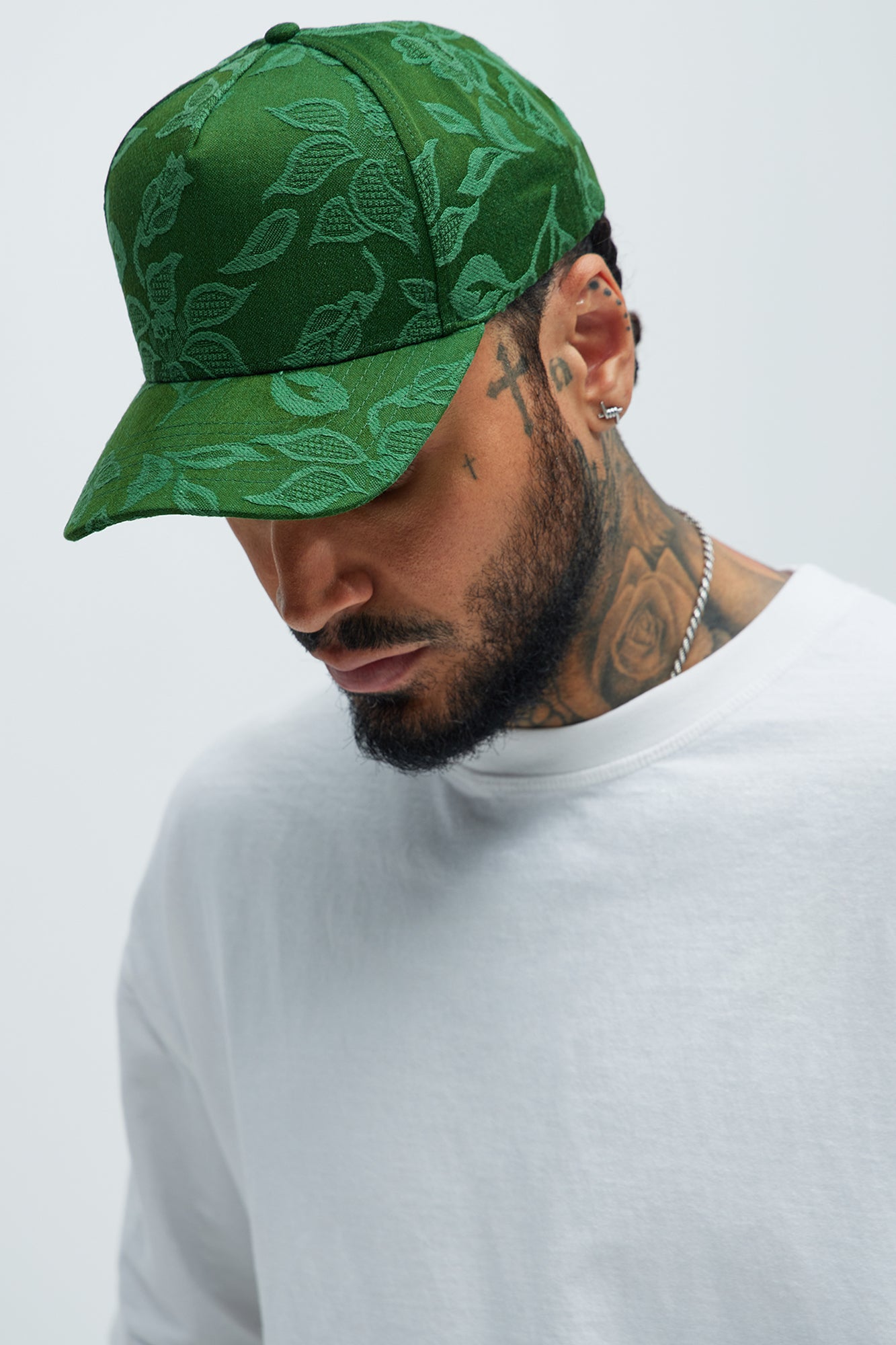 Embossed Florals Snapback