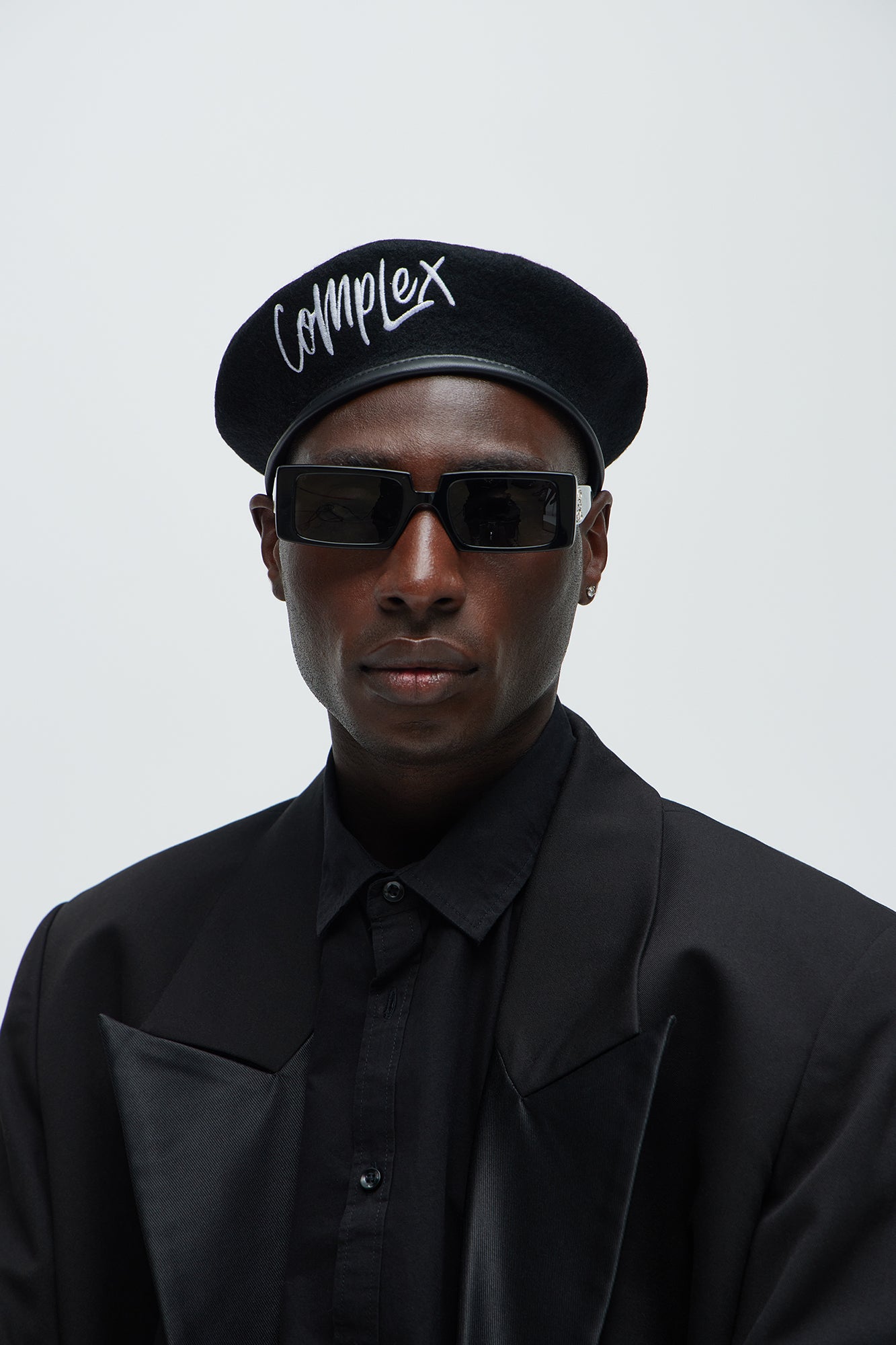 Complex Embroidery Beret