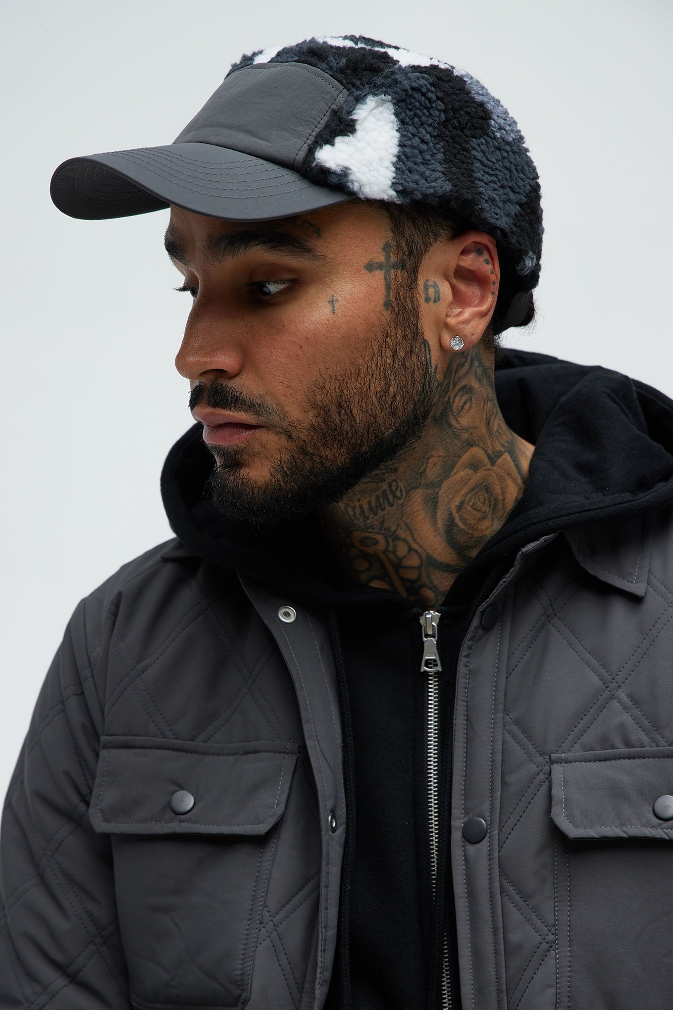 Camo Sherpa 5 Panel Hat