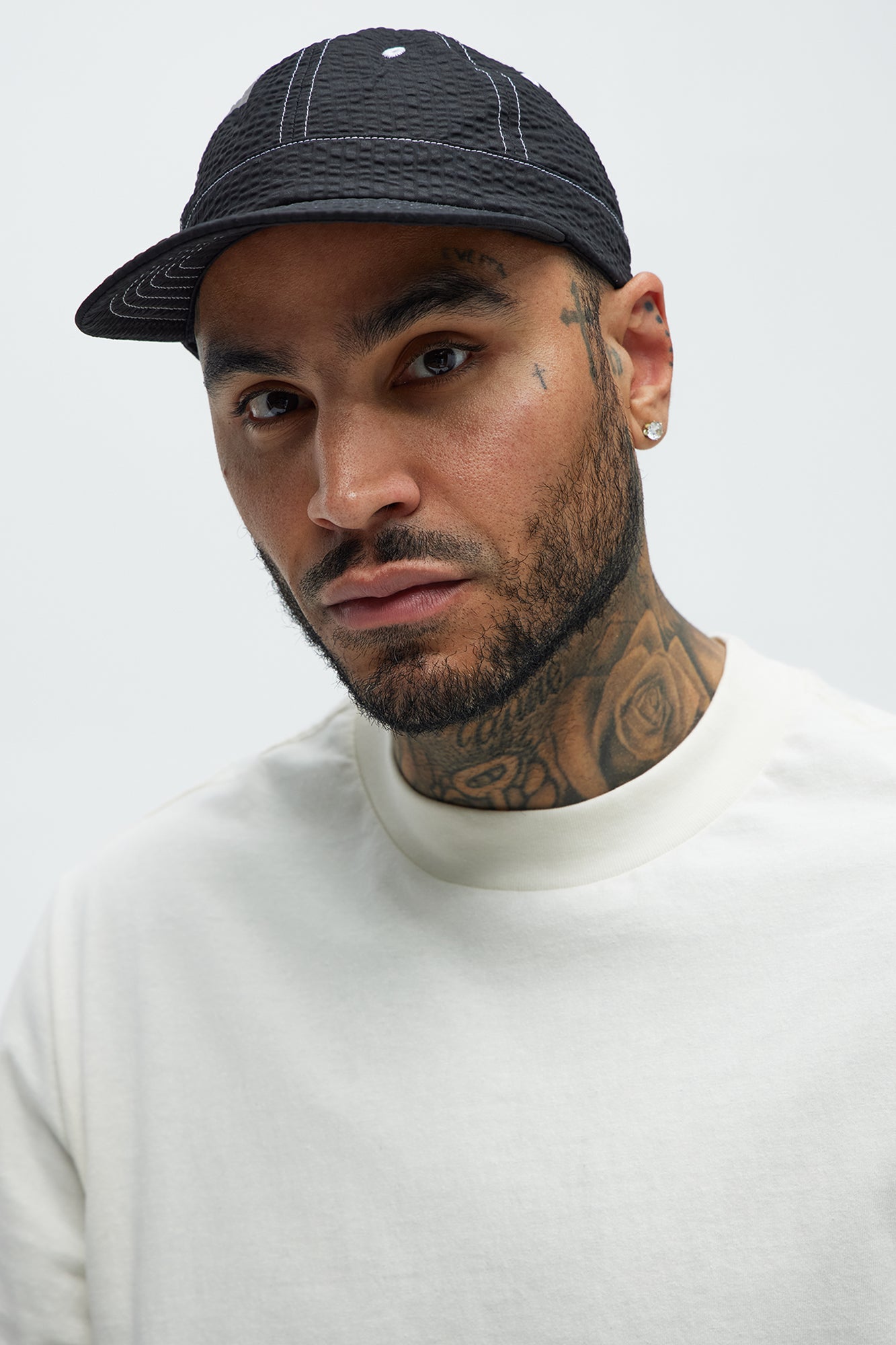 Seersucker 6 Panel Hat