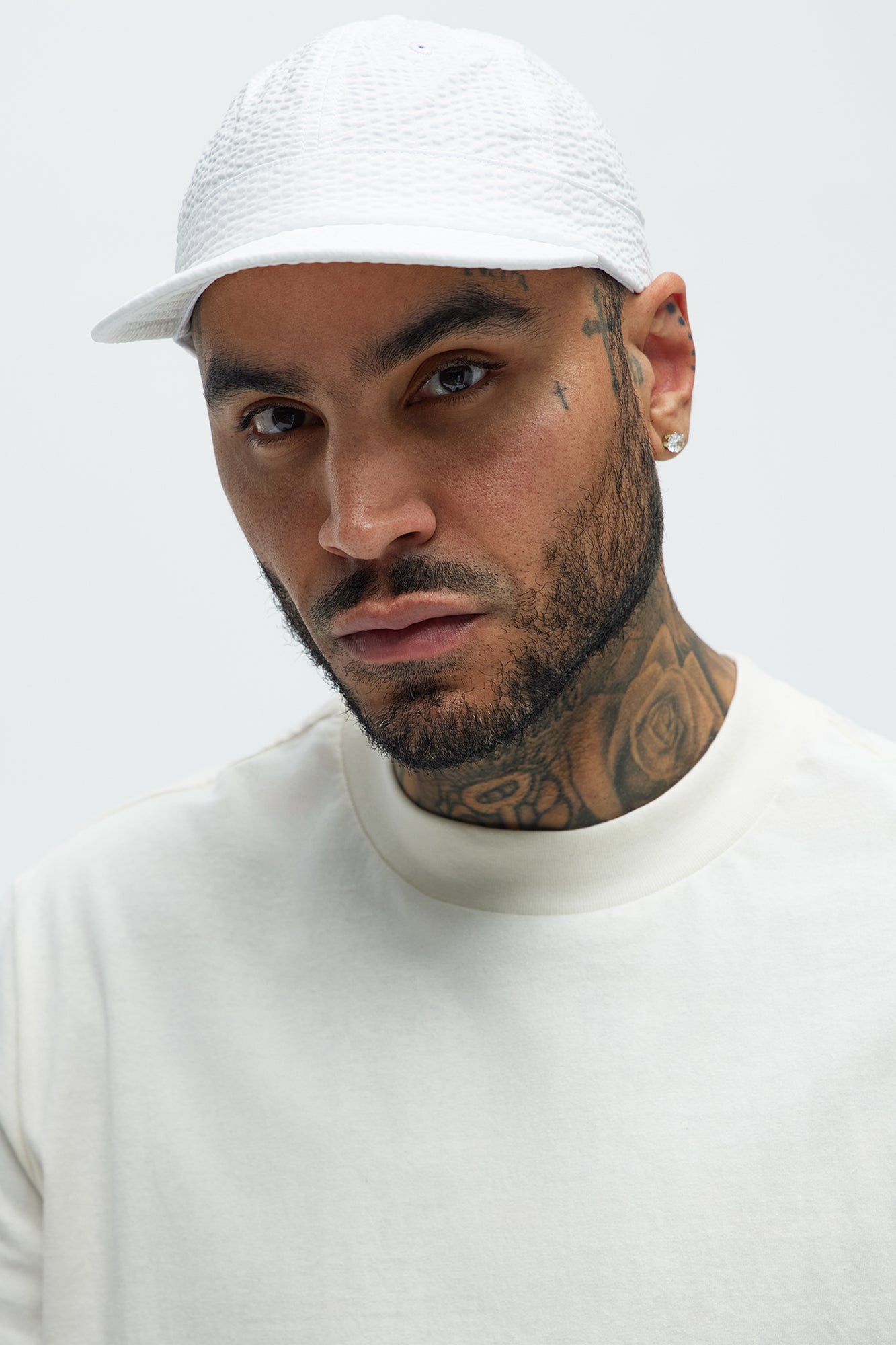 Seersucker 6 Panel Hat