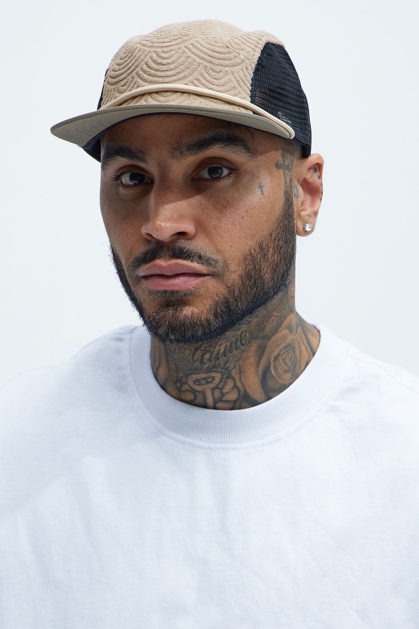 Terry Mixed Media 5 Panel Hat