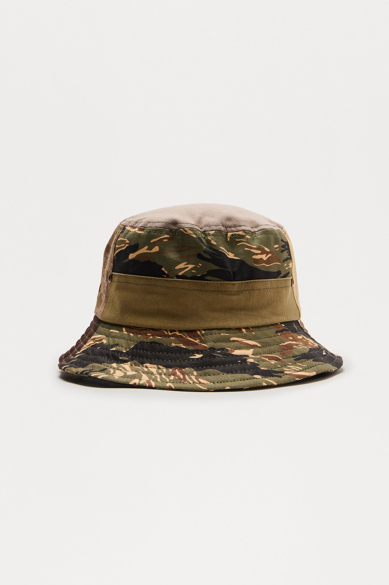 Camo Patchwork Bucket Hat