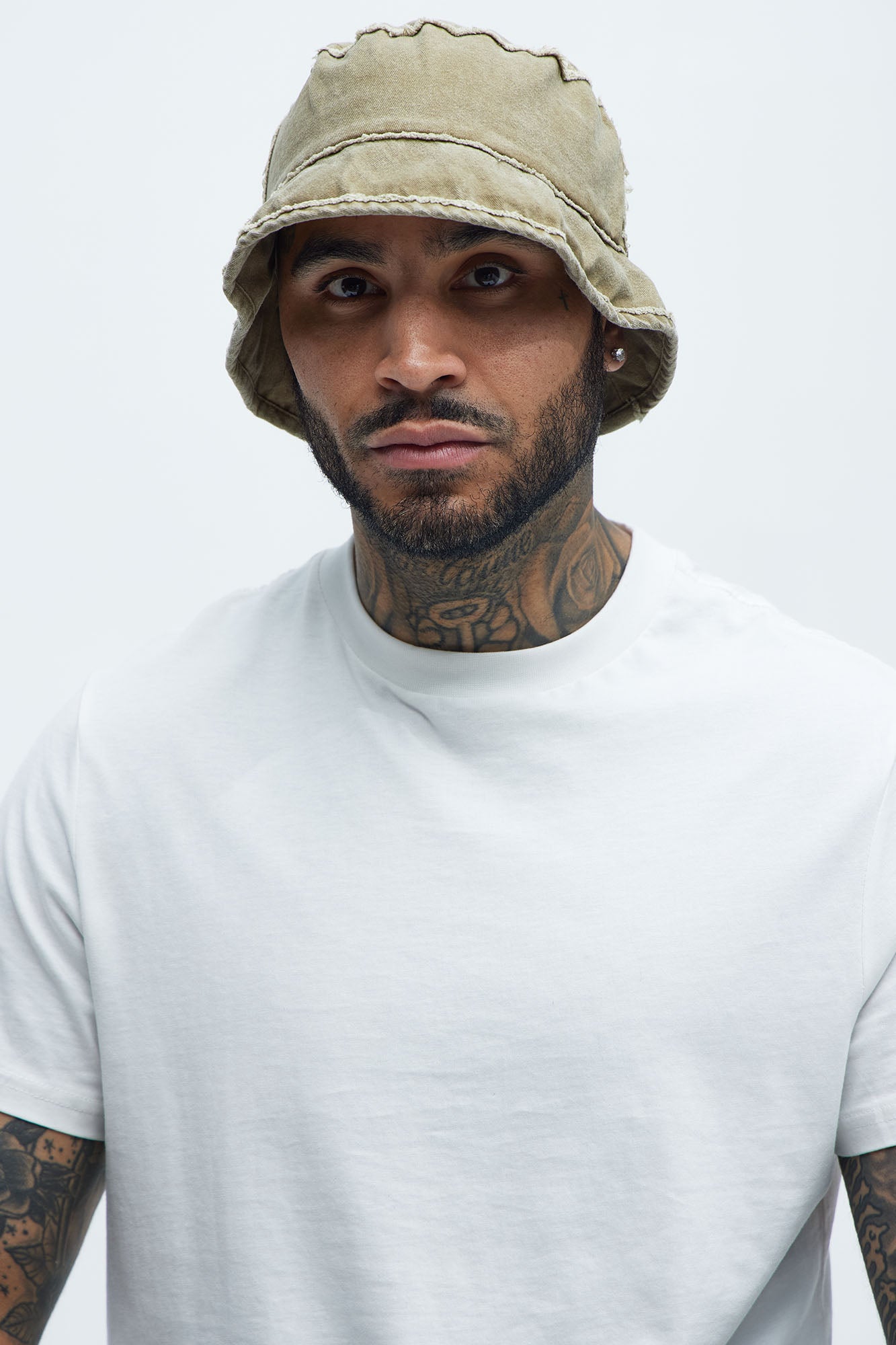Distressed Washed Bucket Hat