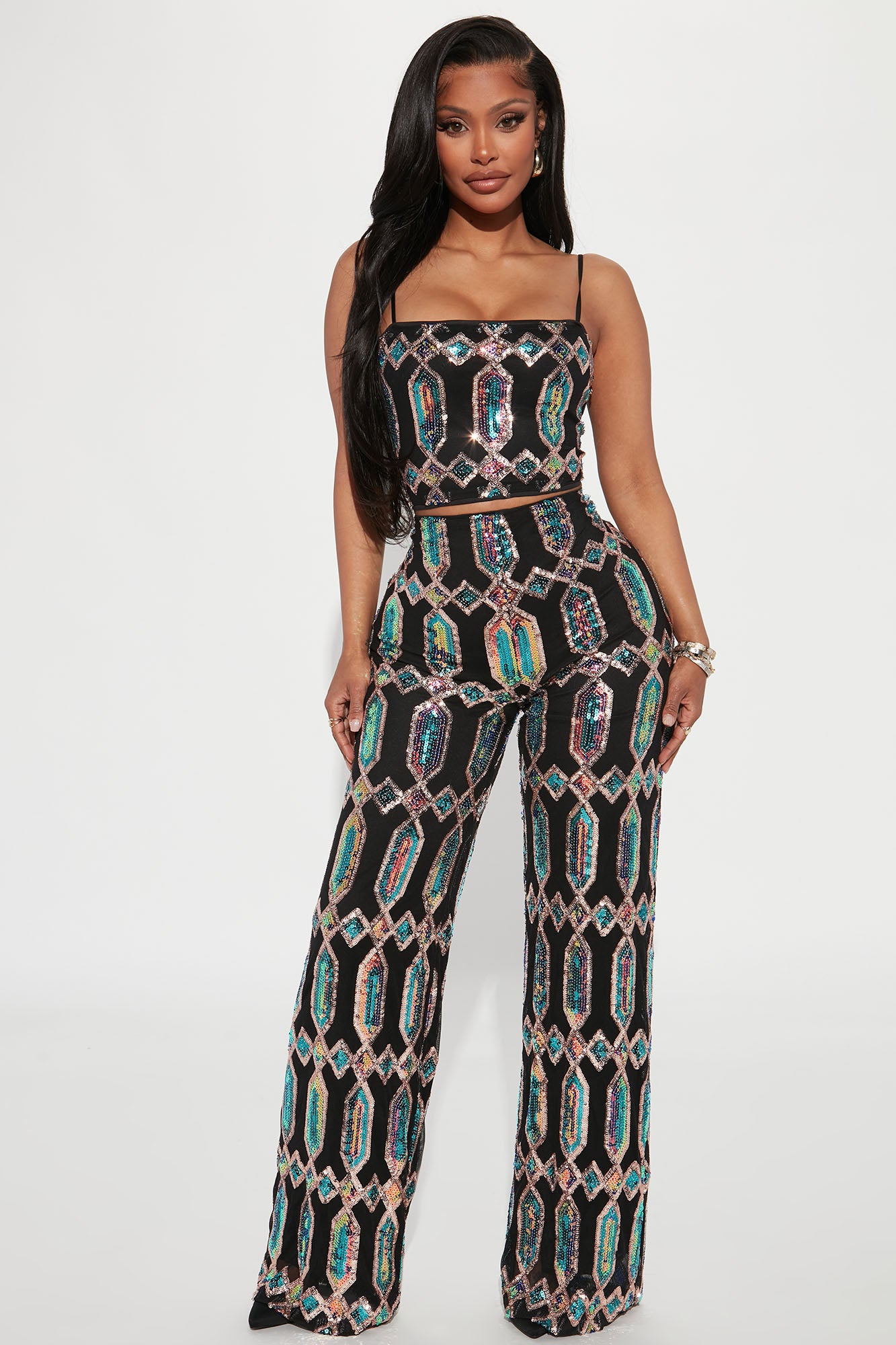 Just Your Fairytale Sequin Pant Set