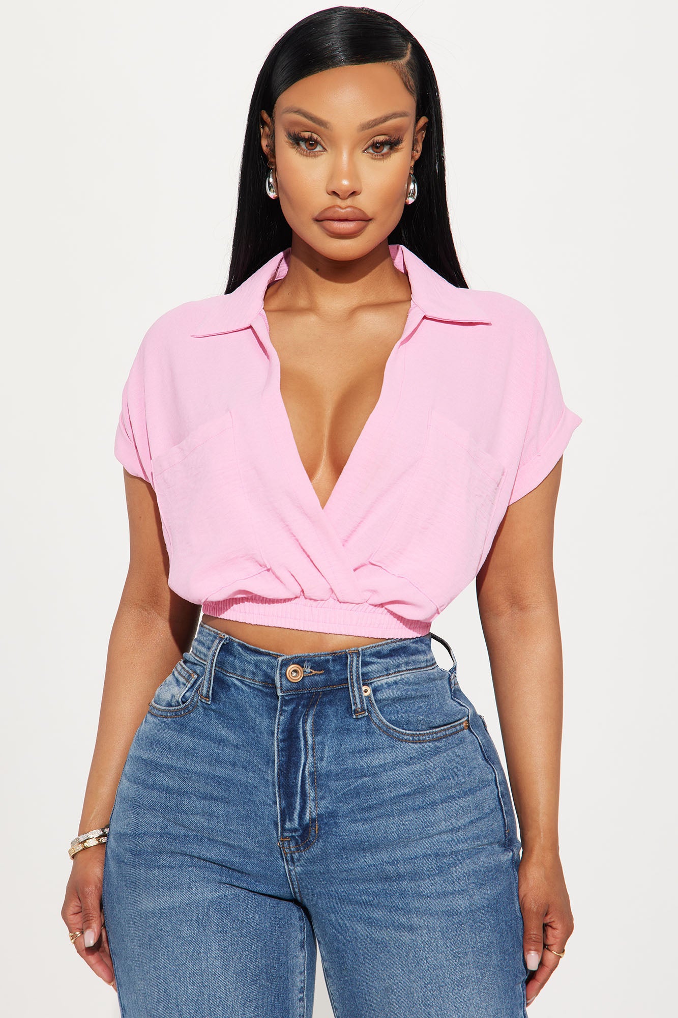 Arabella Textured Blouse Top