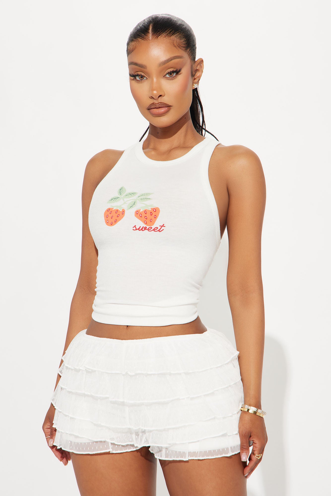 Berry Sweet Ribbed Tank Top