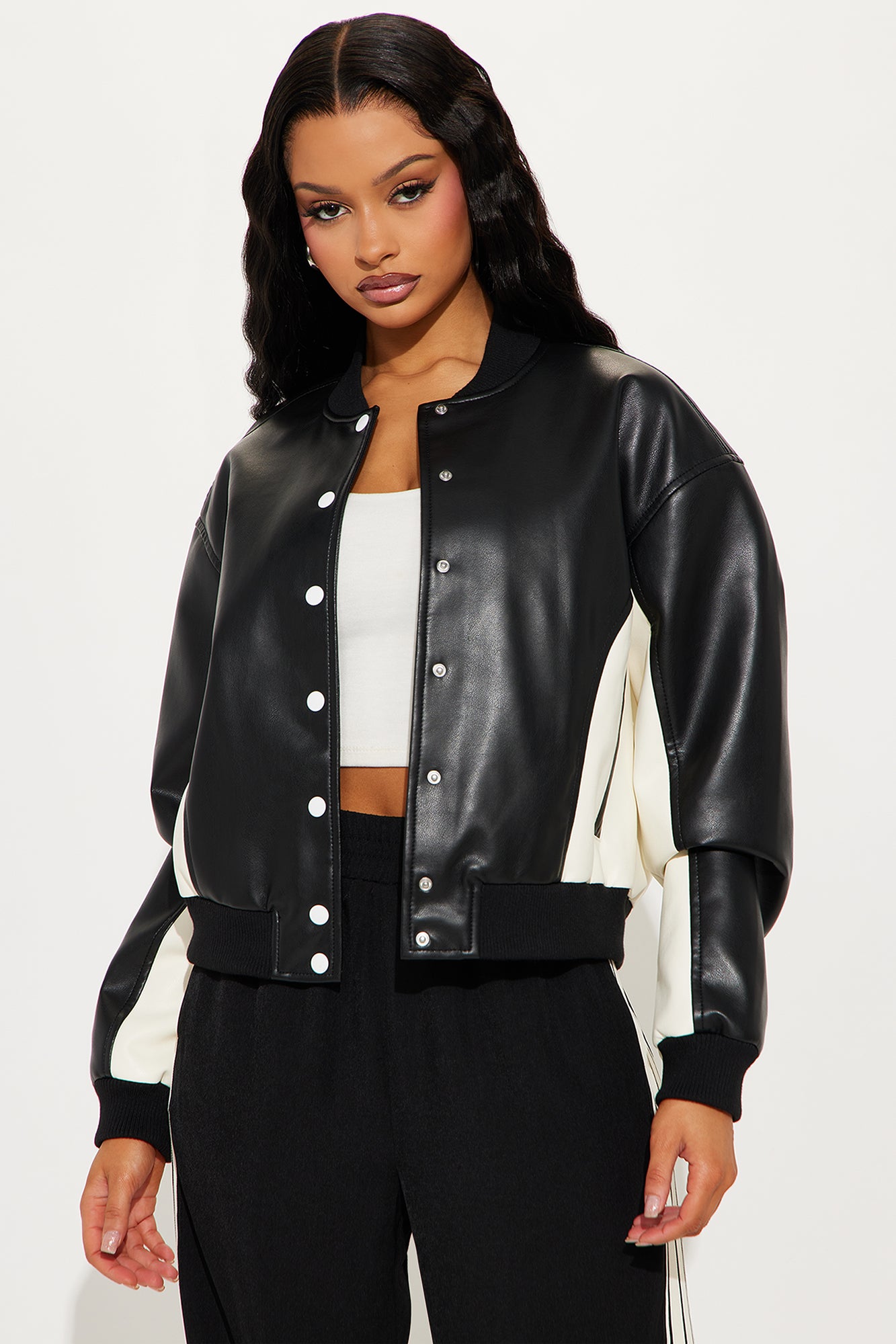 Kind Of Classic Faux Leather Jacket