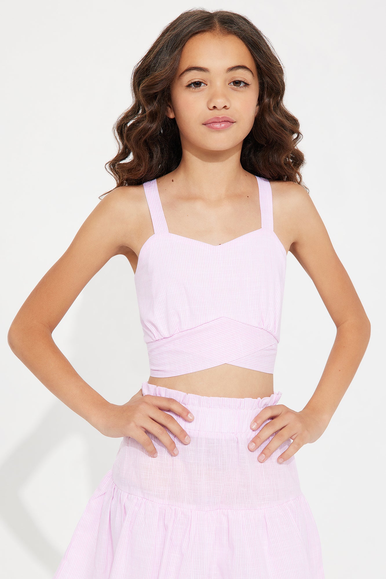 Mini Delilah Stripe Tie Back Top
