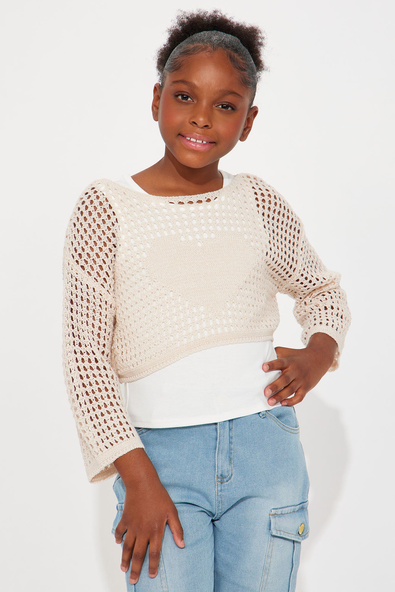 Mini I Cross My Heart Crochet Top