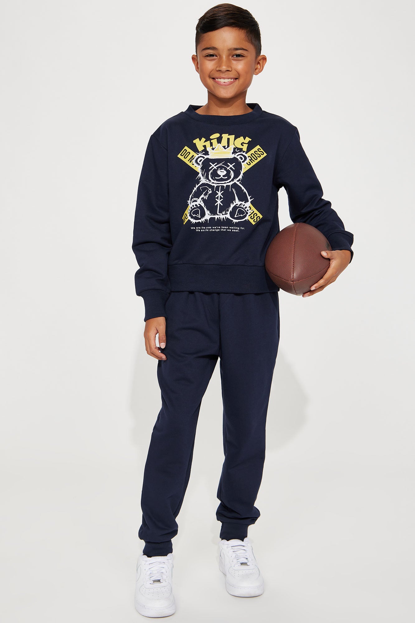Mini He's A King Jogger Set