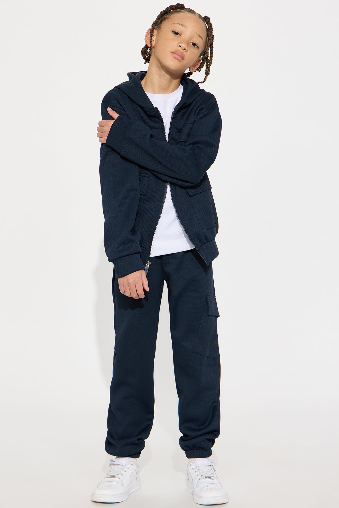 Mini Aiden 2 Piece Cargo Hoodie And Jogger Set