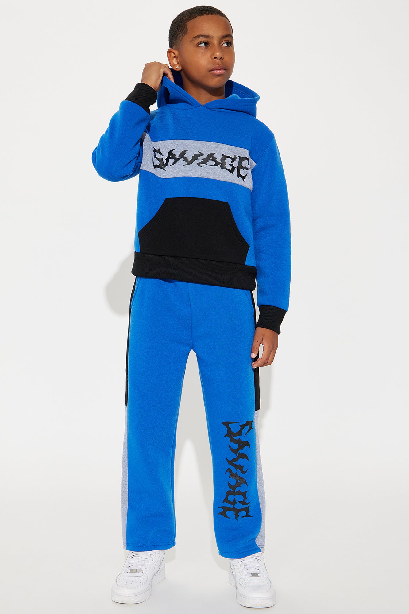 Mini Savage Colorblock Fleece Pant Set