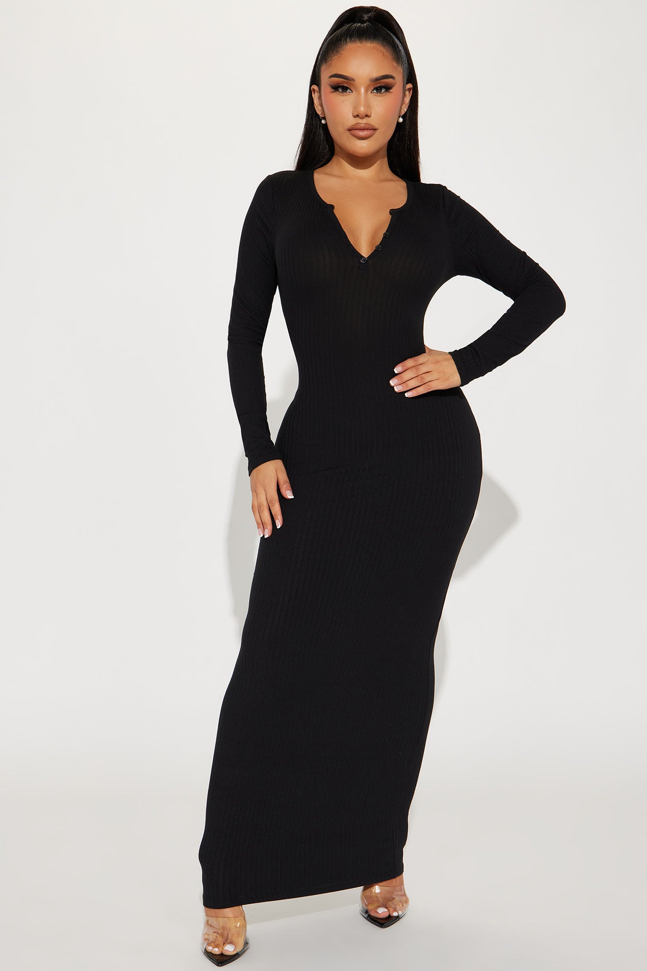 Jayda Ribbed Maxi Dress
