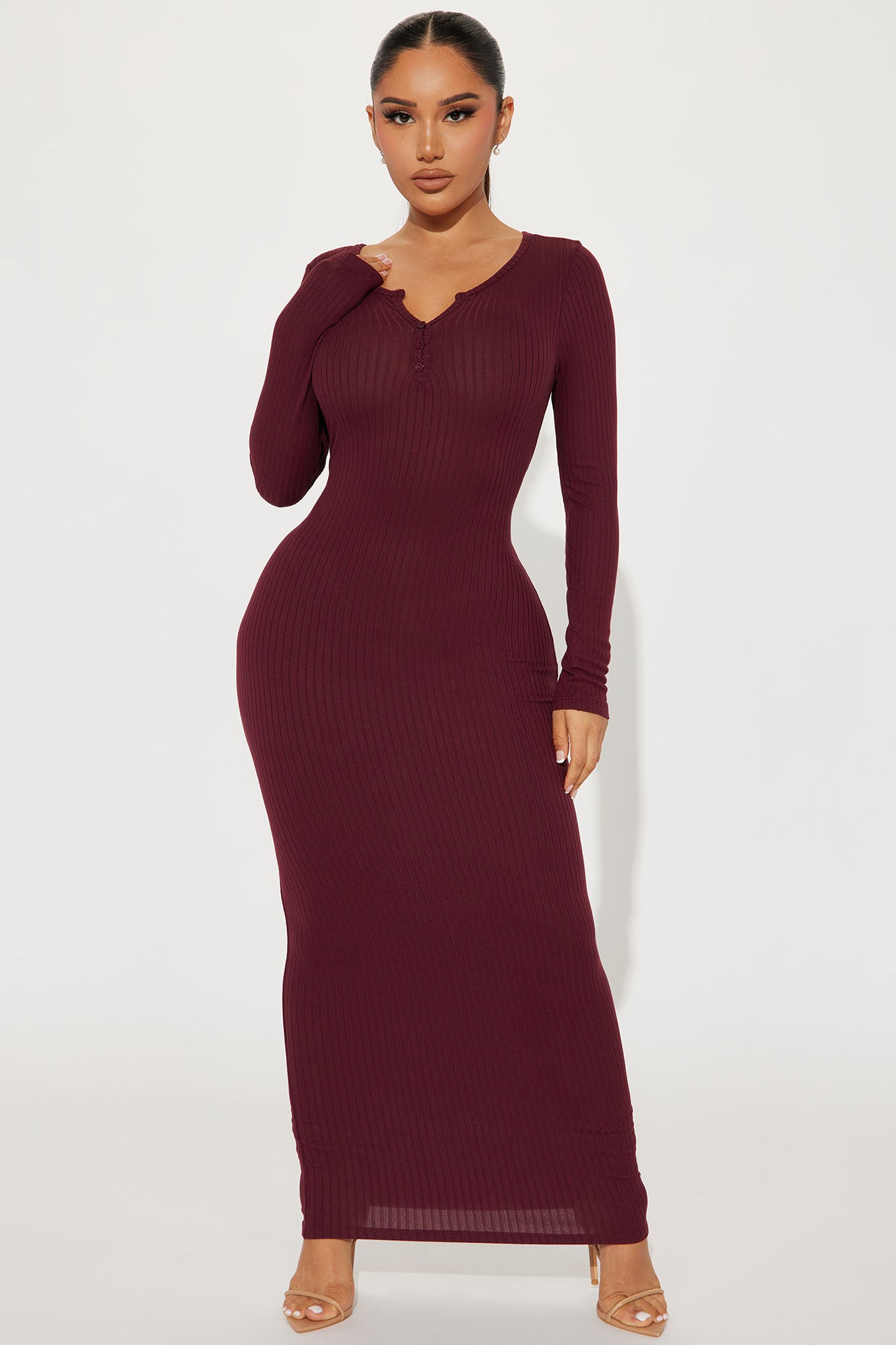 Jayda Ribbed Maxi Dress