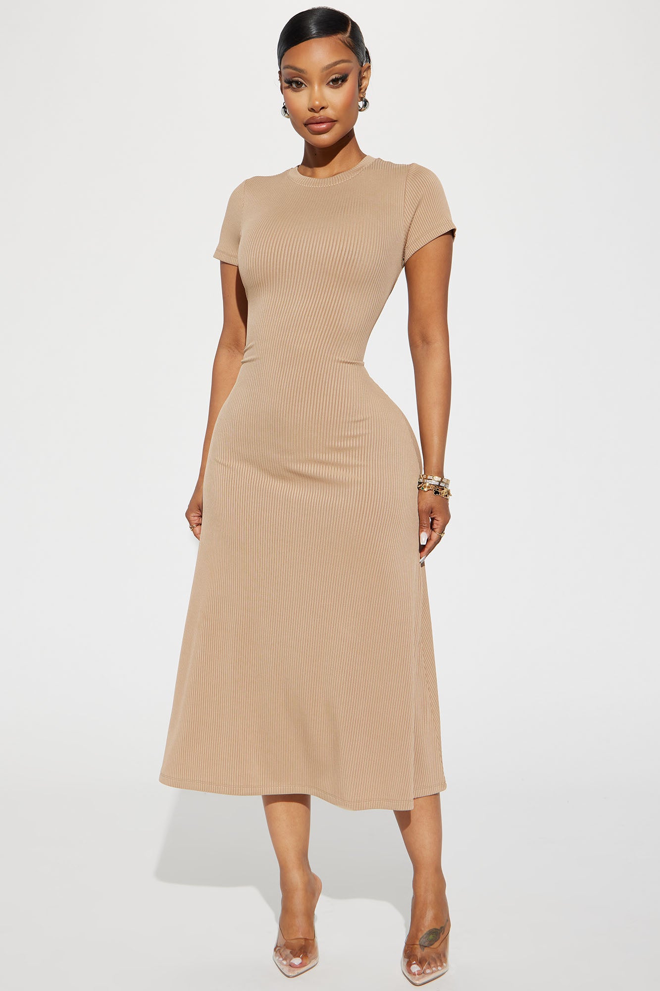 Madison Ribbed Midi Dress