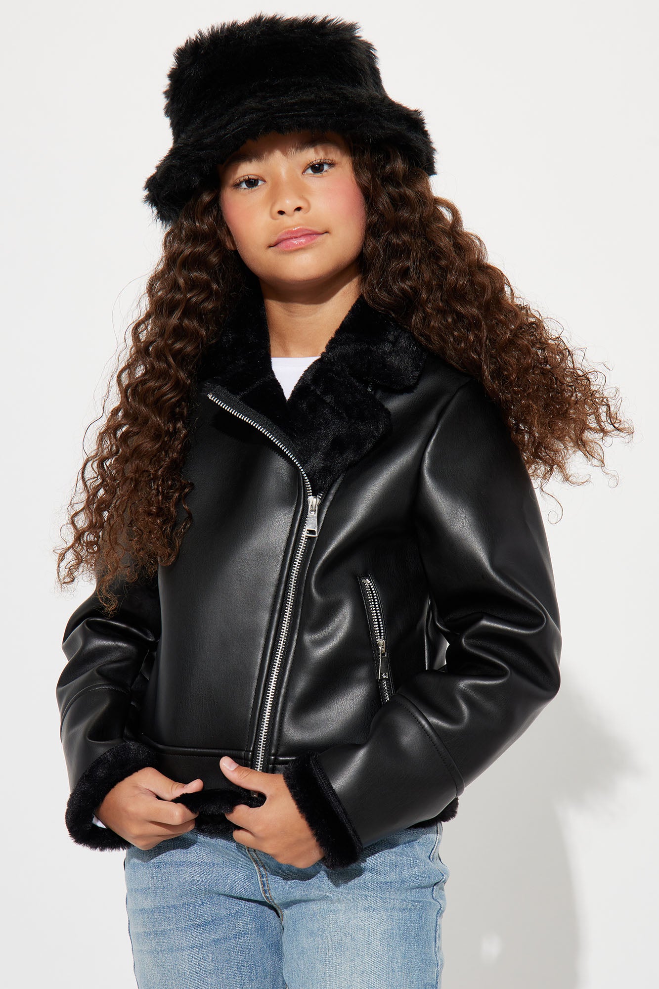 Mini Riding Around Ready Faux Leather Jacket