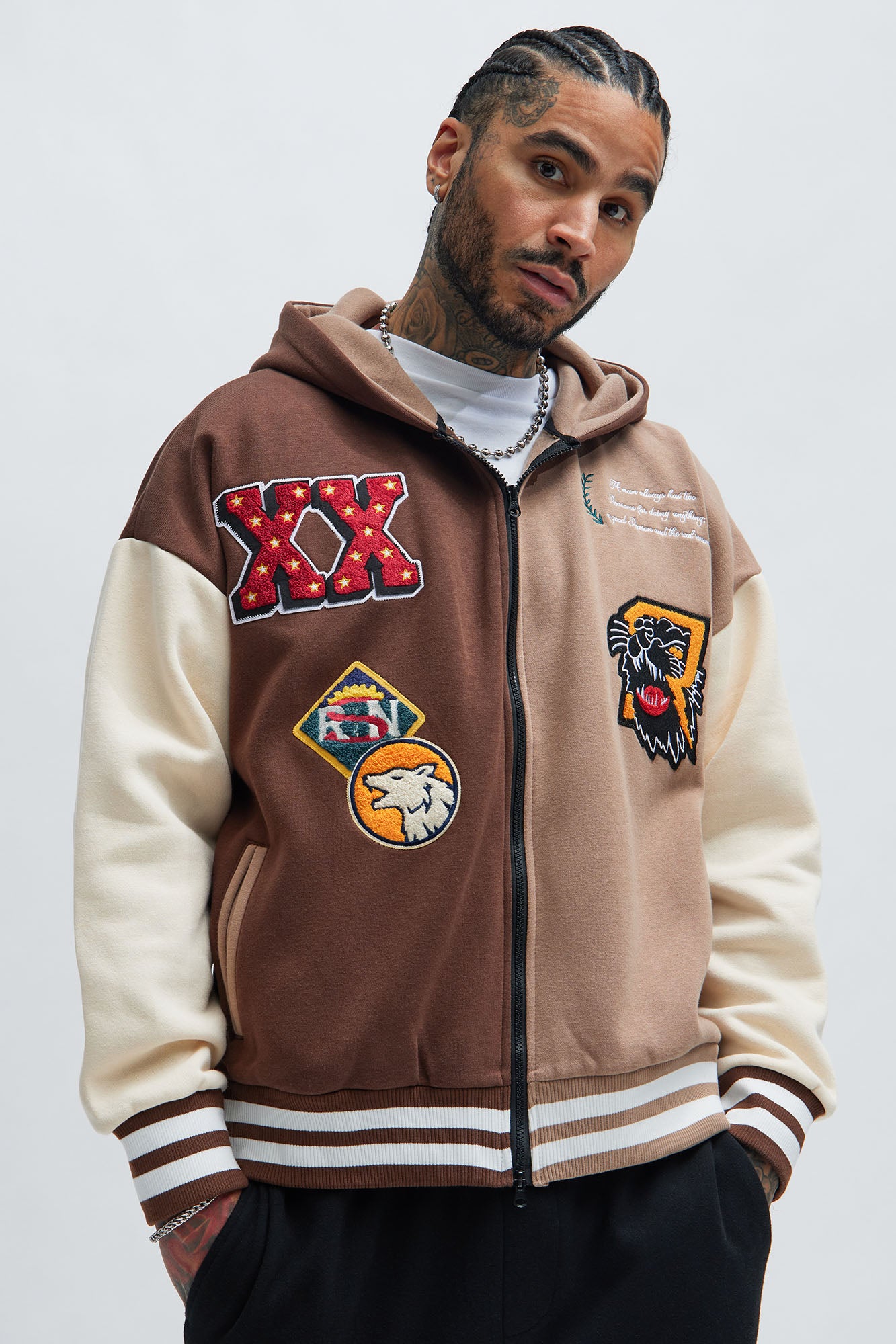 XX Varsity Zip Up Hoodie