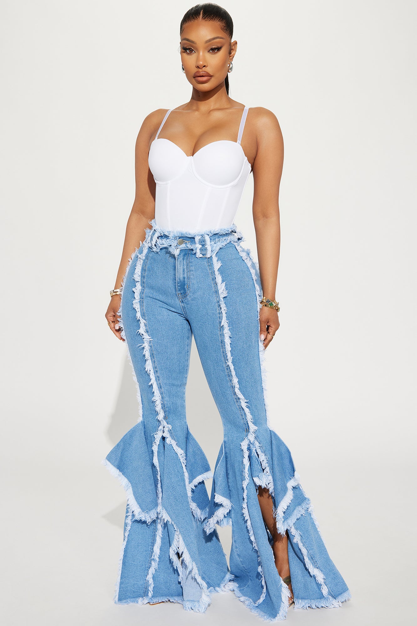 Nothing But Vibes Stretch Flare Jeans