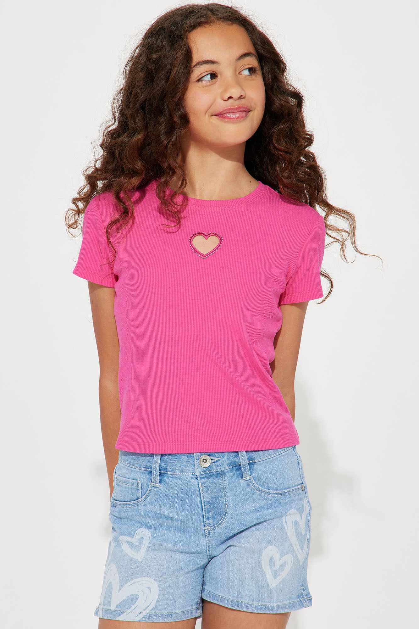 Mini Love Girl Rhinestone Tee