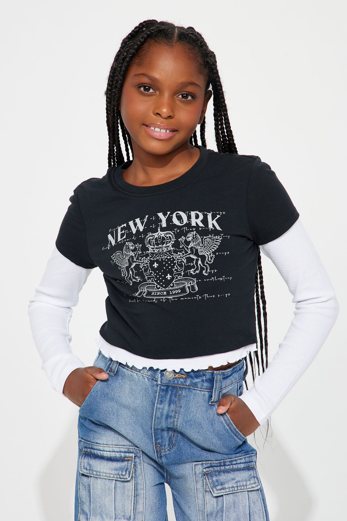 Mini We Rep New York Boxy Graphic Tee