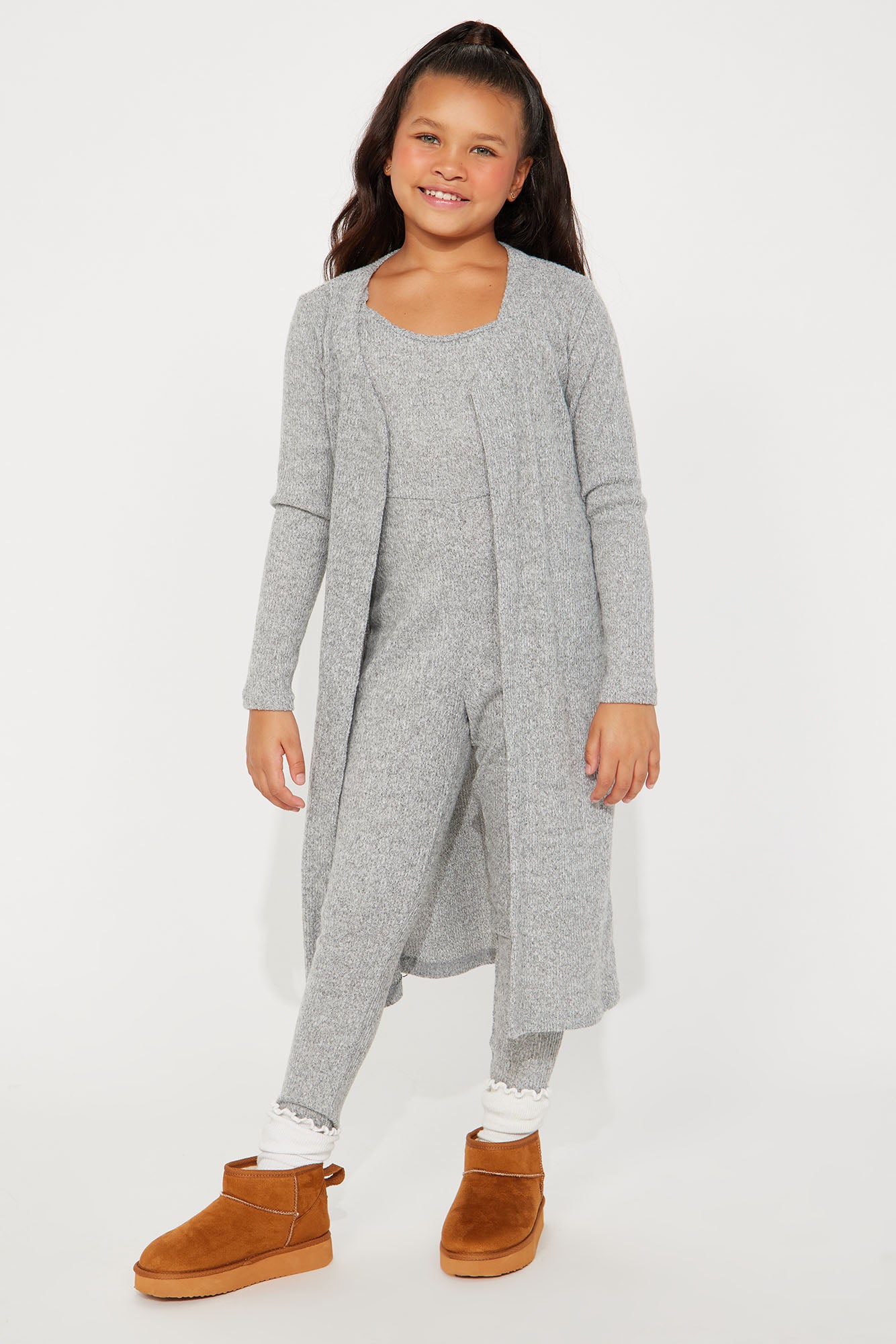 Mini Just Chill Duster and Jumpsuit Set