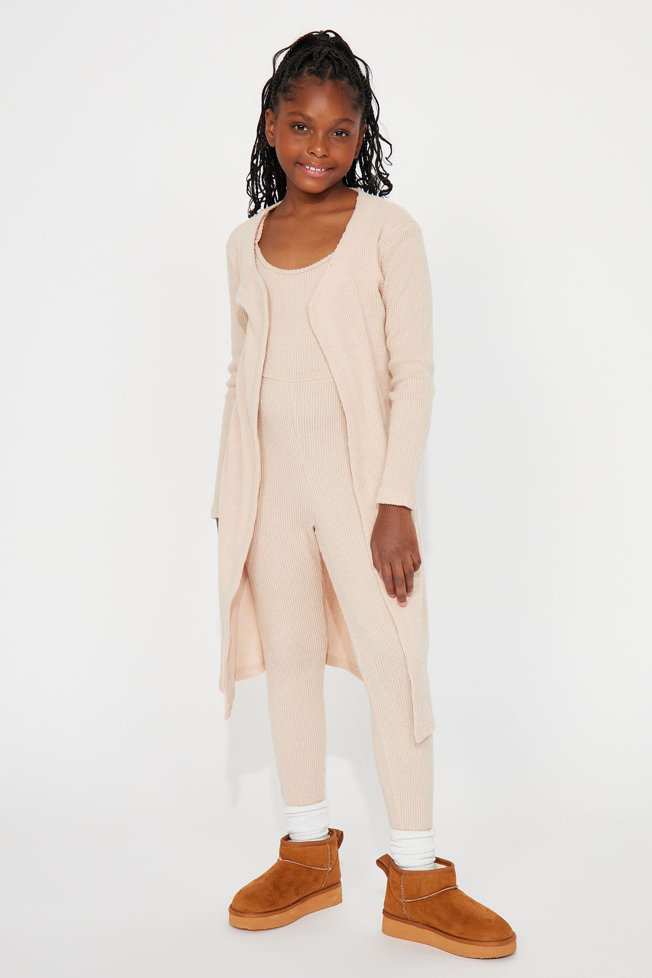 Mini Just Chill Duster and Jumpsuit Set