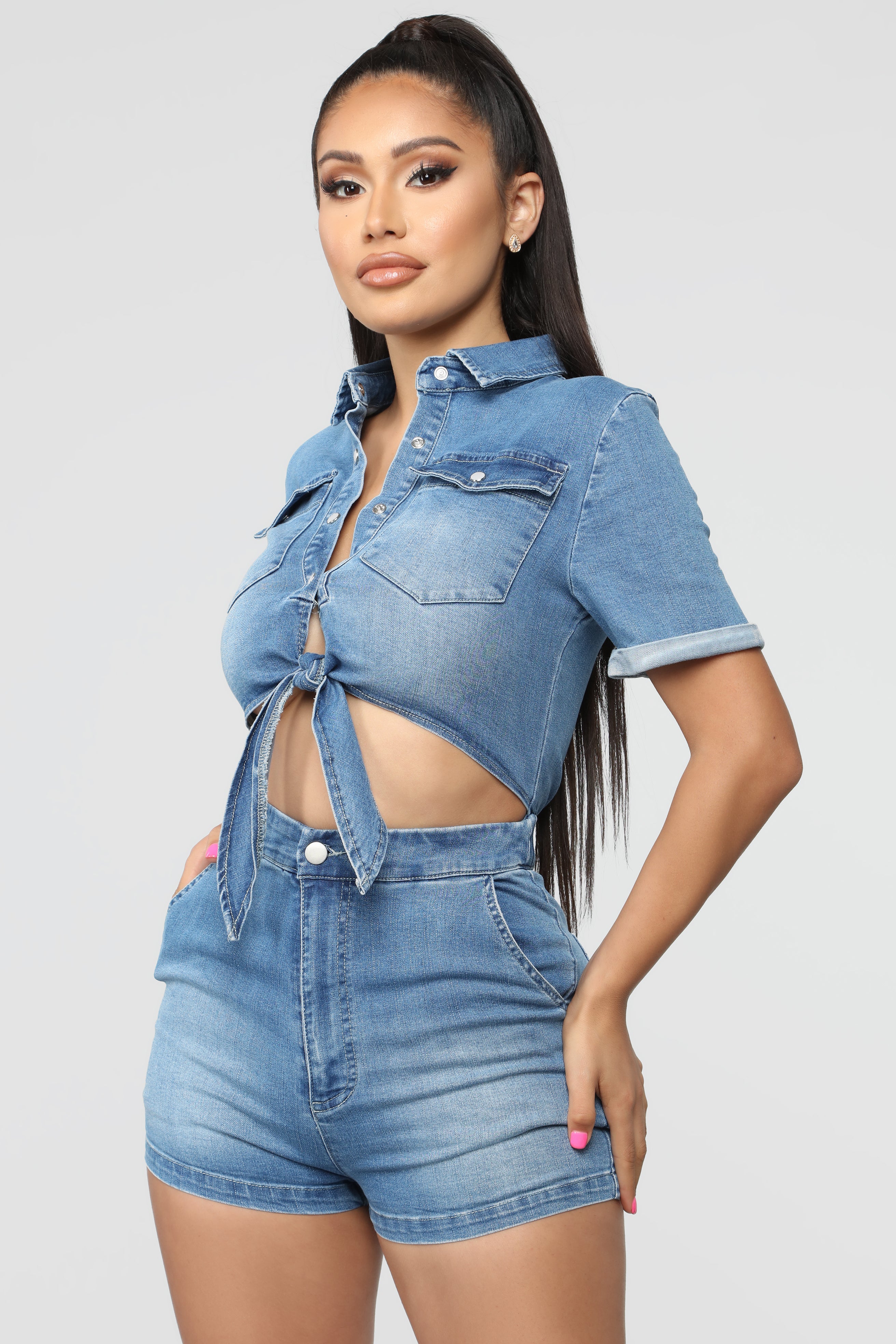 Desert Heart Denim Romper