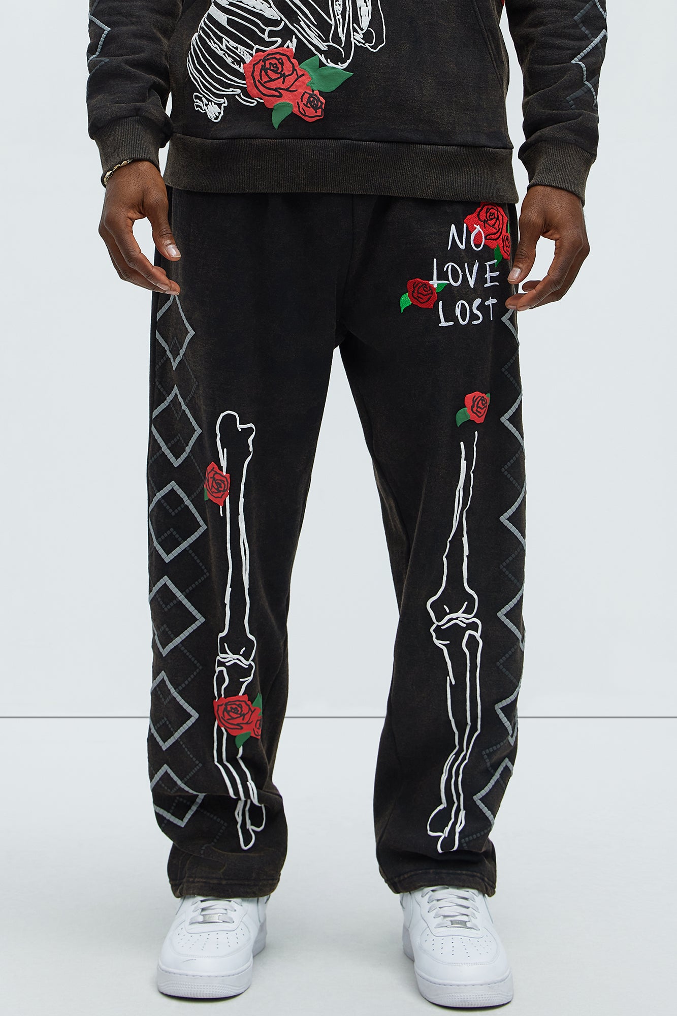 No Love Lost Skeleton Sweatpants