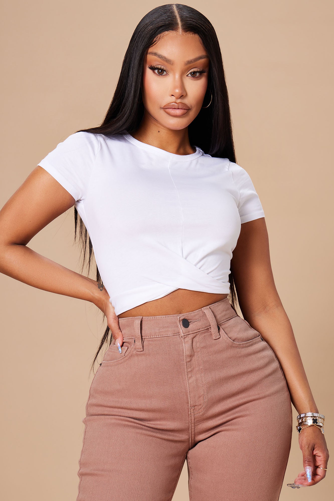 Holly Twist Front Tee