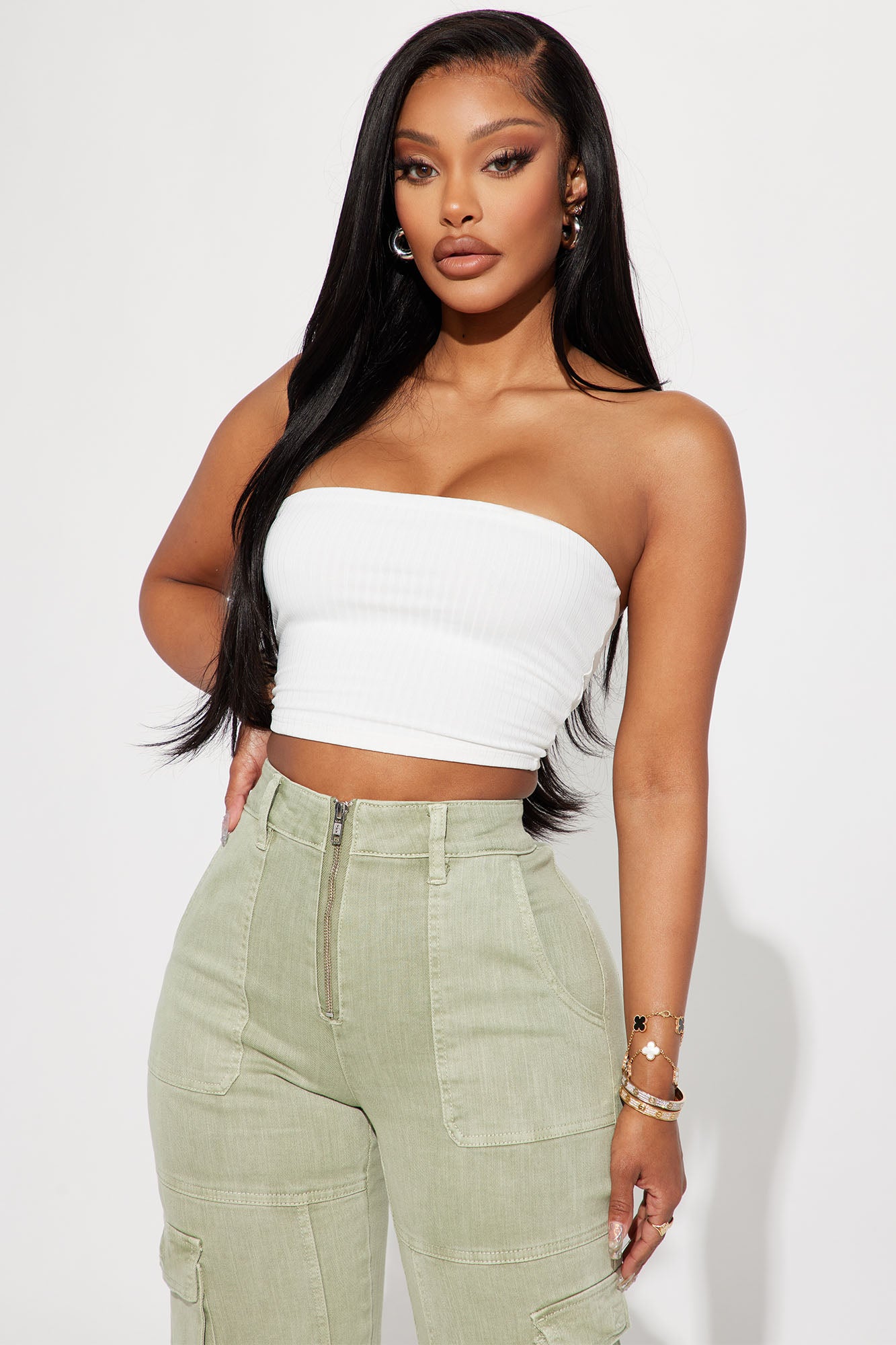 Masha Double Lined Ribbed Tube Top