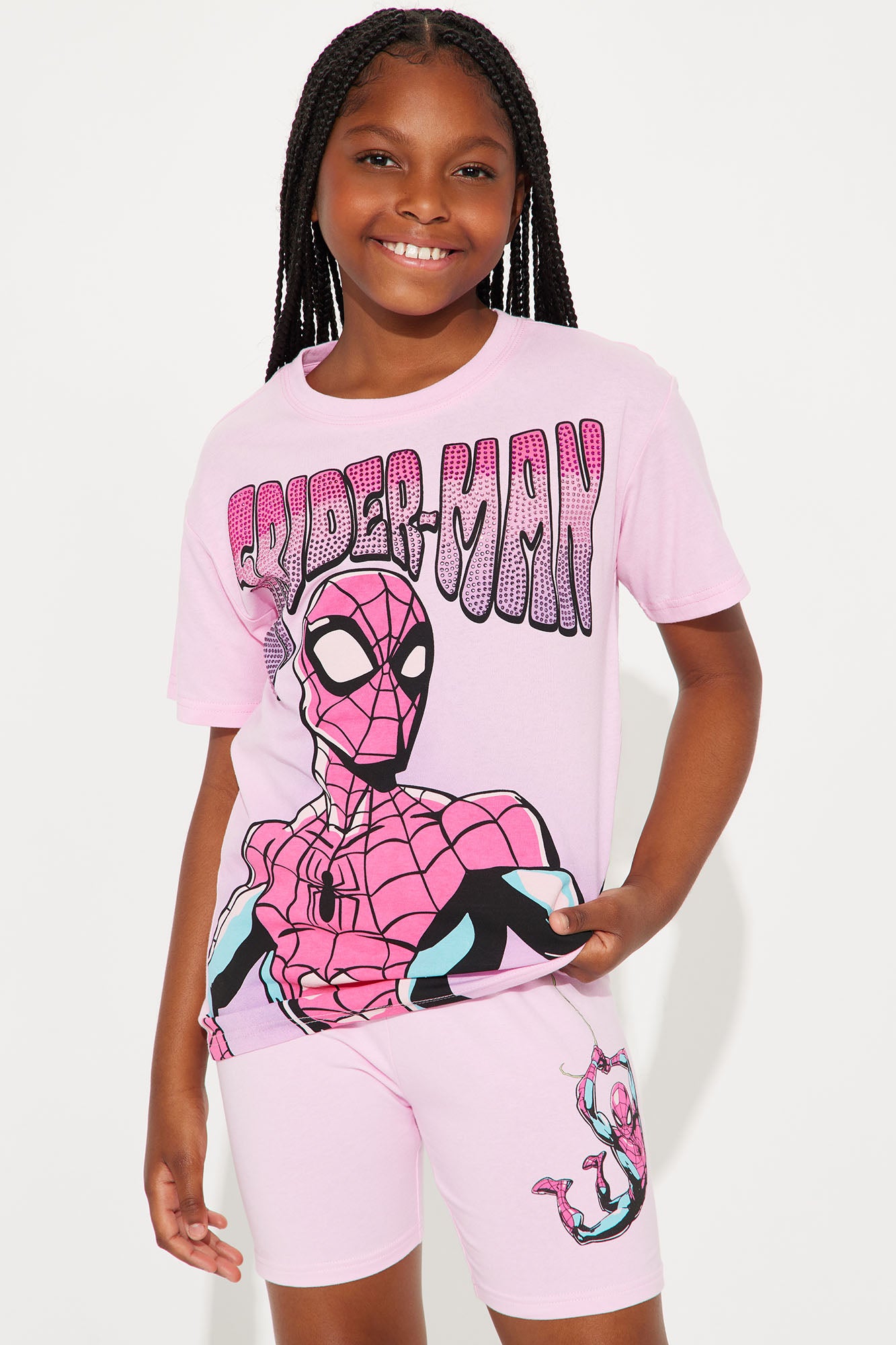 Mini Spiderman Short Set