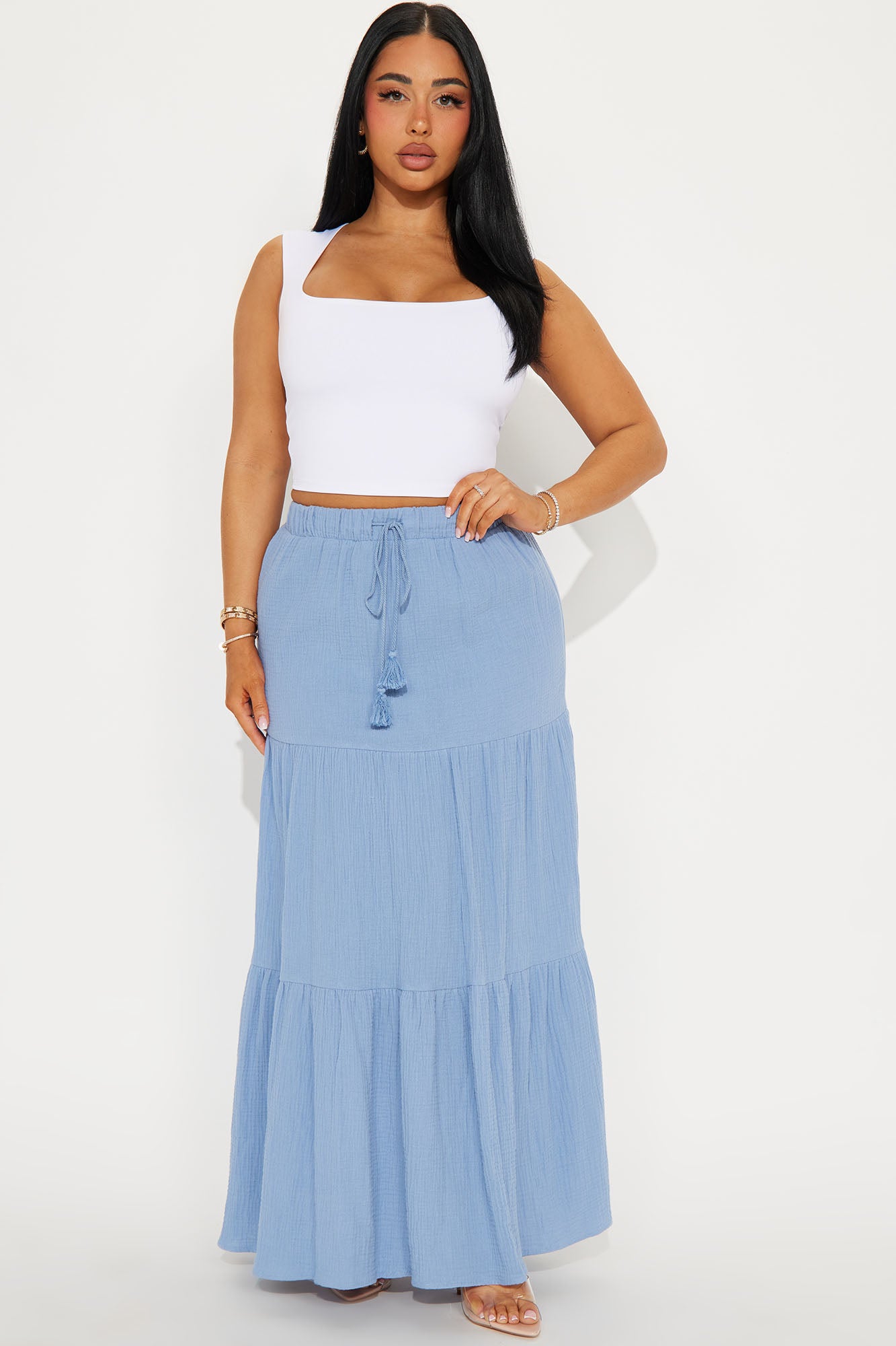 Emily Tiered Gauze Maxi Skirt