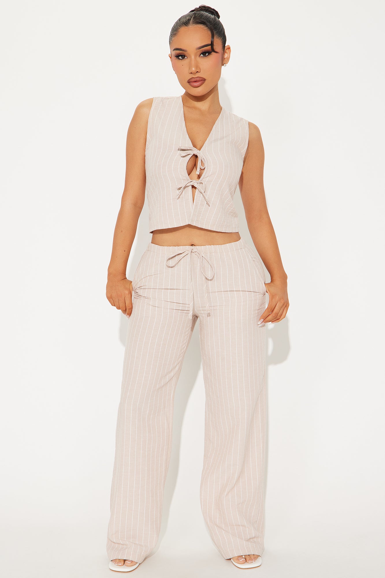 Eliza Striped Pant Set