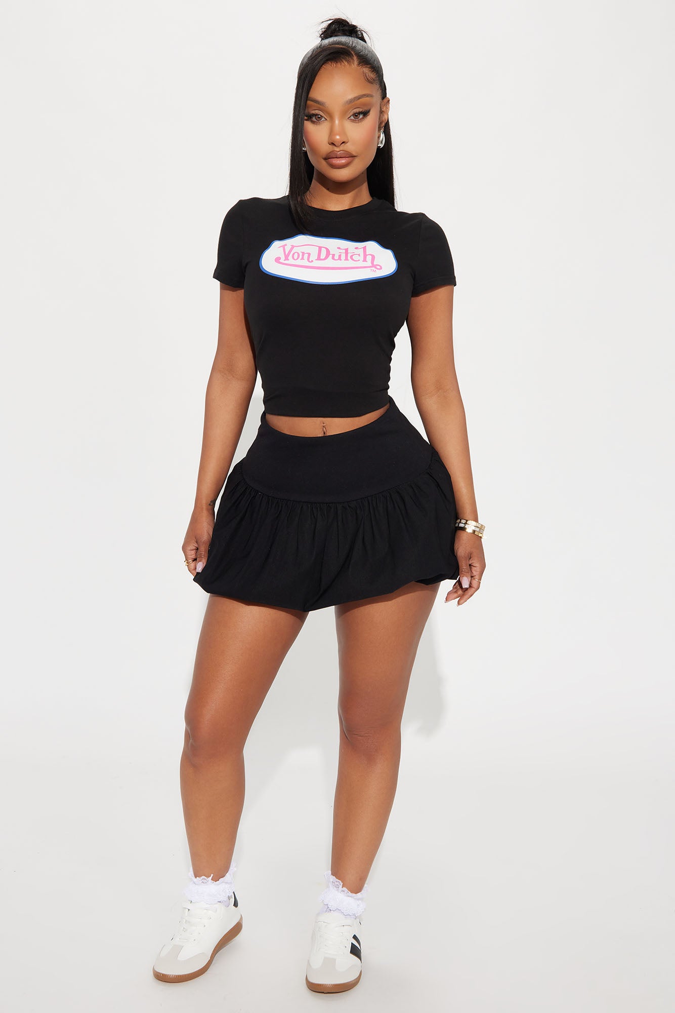 Kate Bubble Hem Mini Skirt
