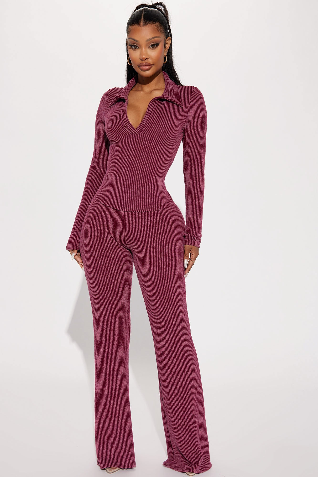Josie Ribbed Long Sleeve Set